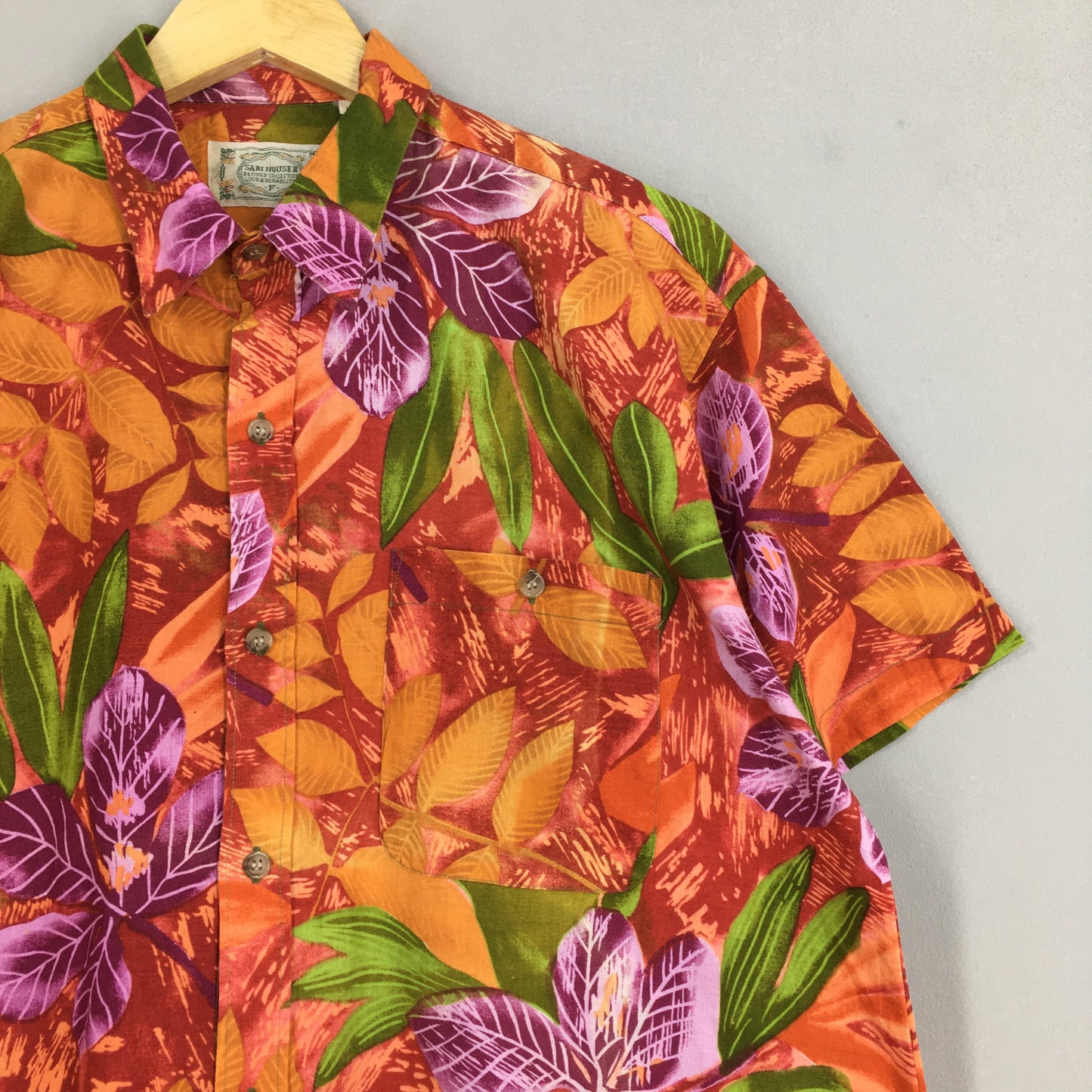 Vintage 90s Leaves Hawaii Aloha Shirts Medium