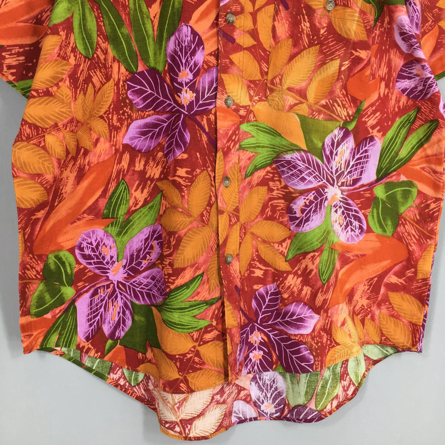 Vintage 90s Leaves Hawaii Aloha Shirts Medium