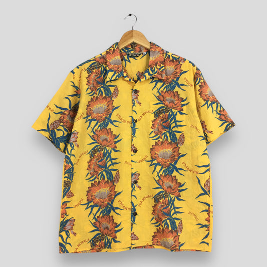 Beach Hawaiian Aloha Tropical Shirt Medium