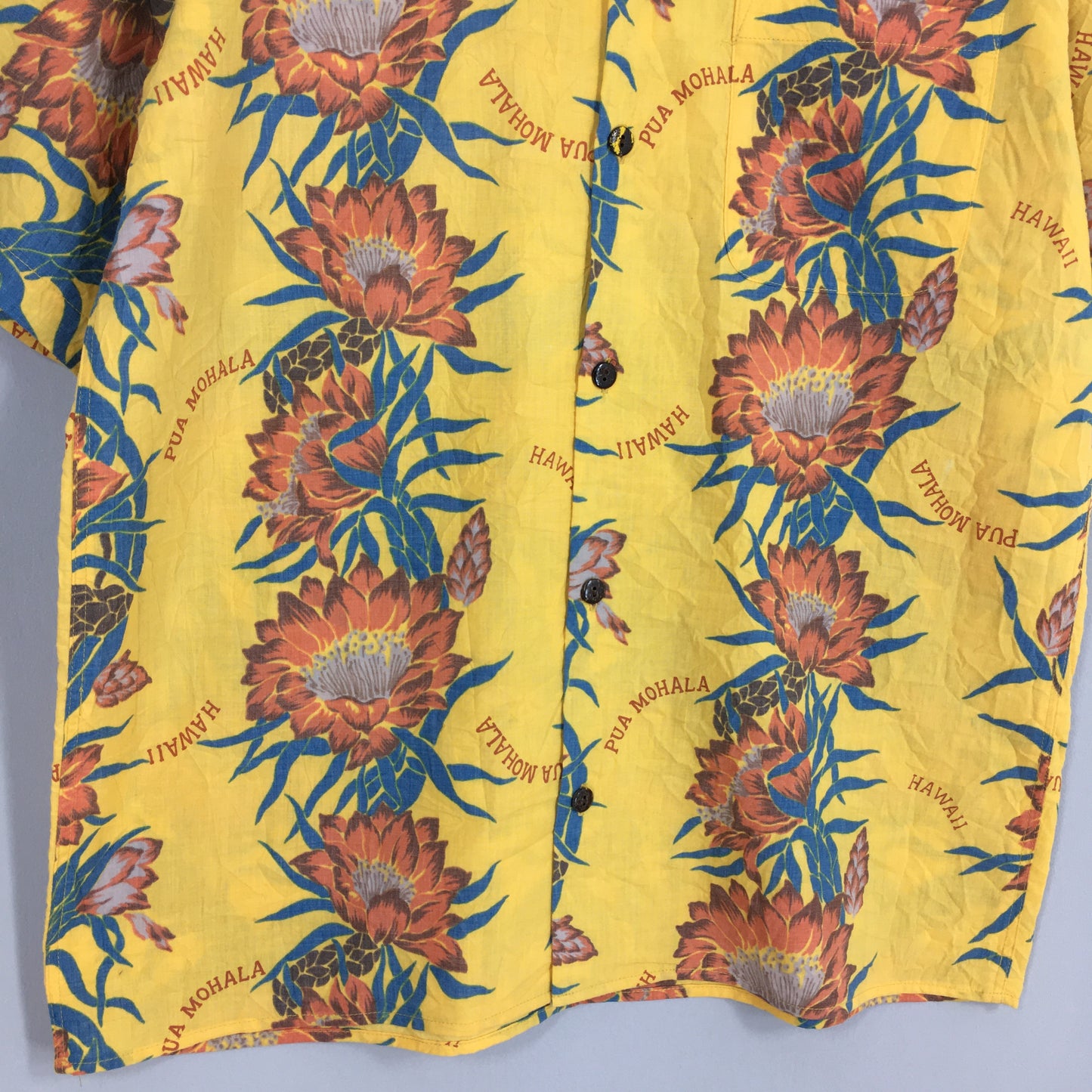 Beach Hawaiian Aloha Tropical Shirt Medium