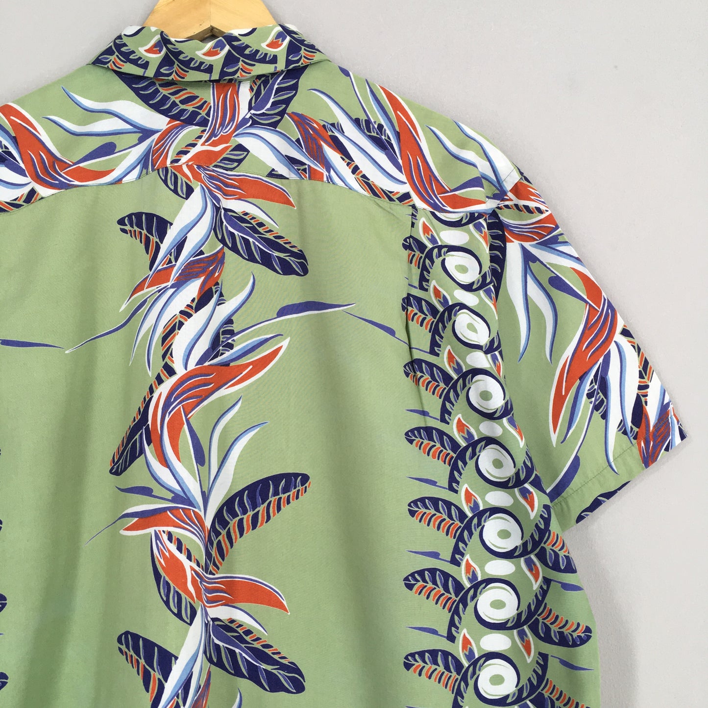 Hawaii Aloha Flower Rayon Shirt Large