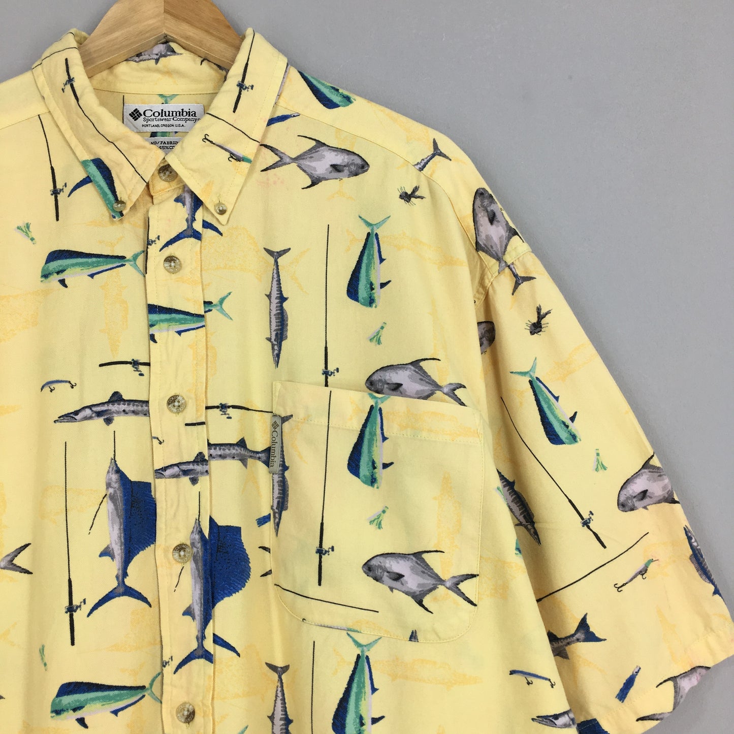 Vintage Columbia Hawaiian Shirt XLarge