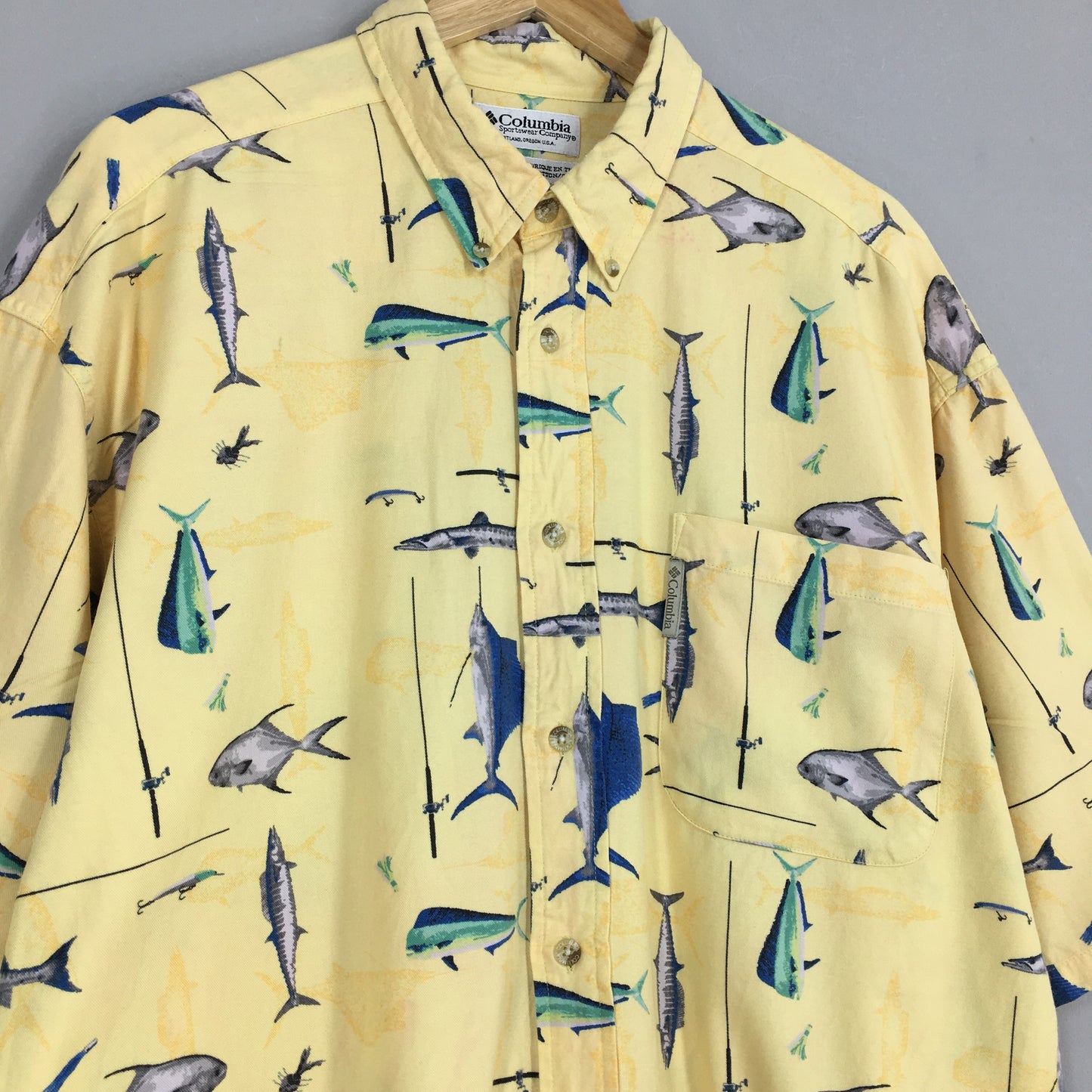 Vintage Columbia Hawaiian Shirt XLarge