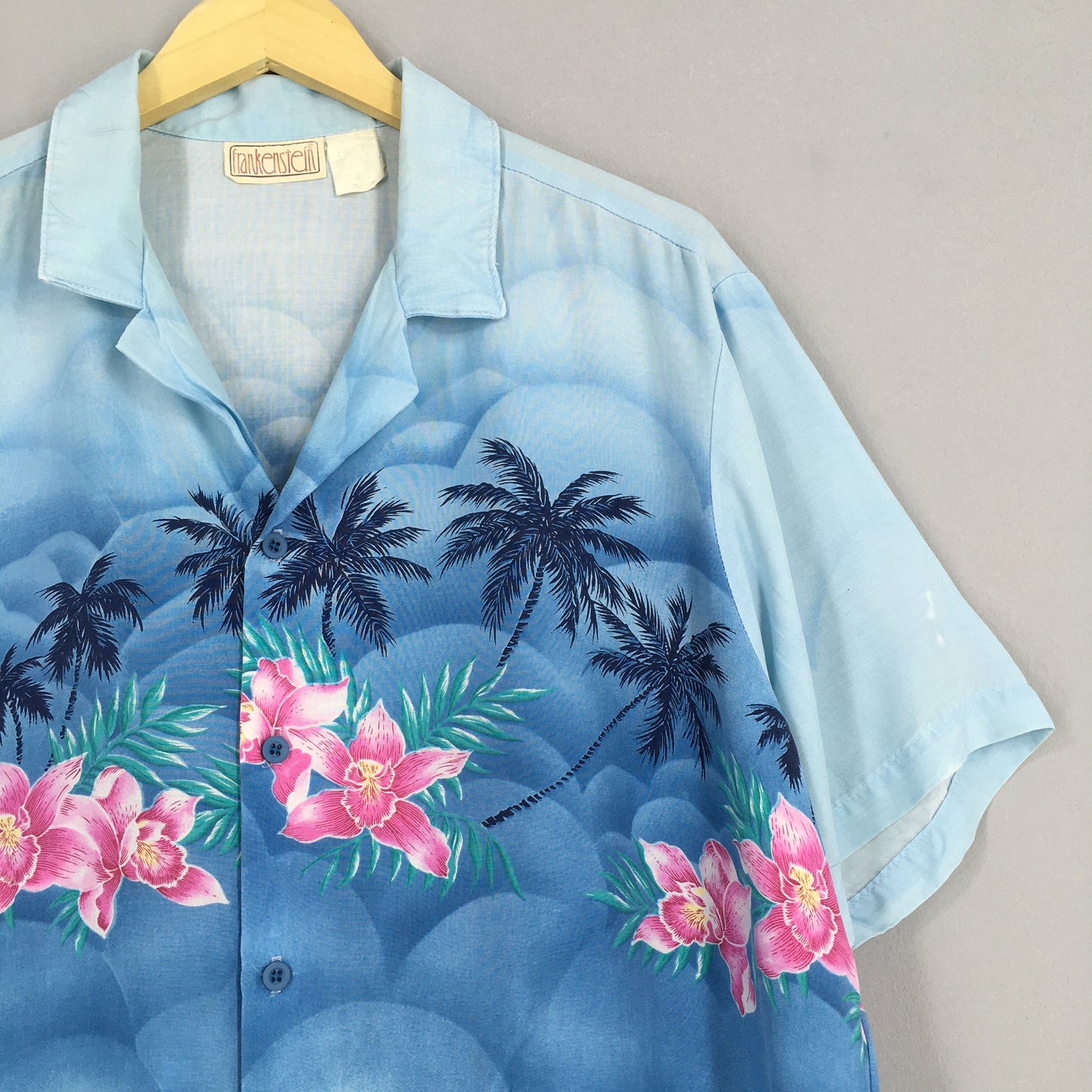 Hawaiian Aloha Coconut Tree Shirt Large