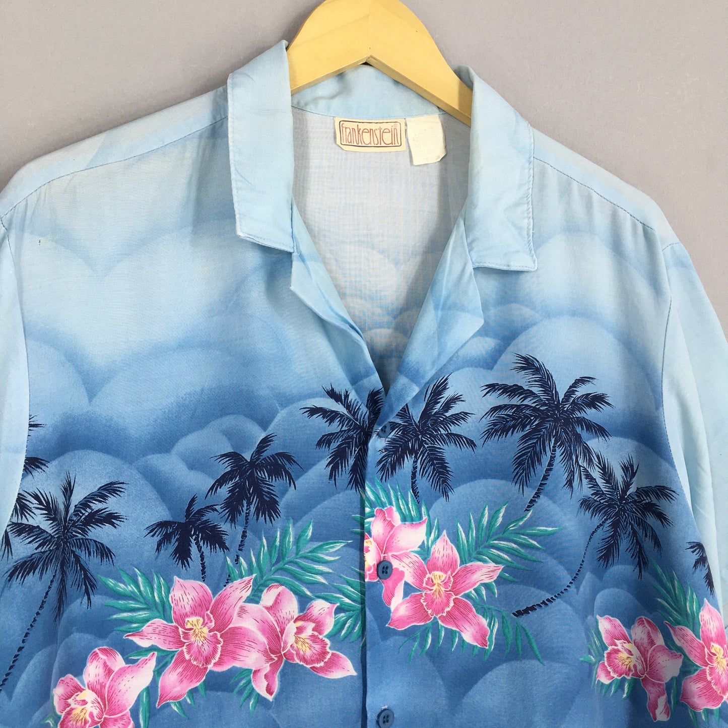 Hawaiian Aloha Coconut Tree Shirt Large