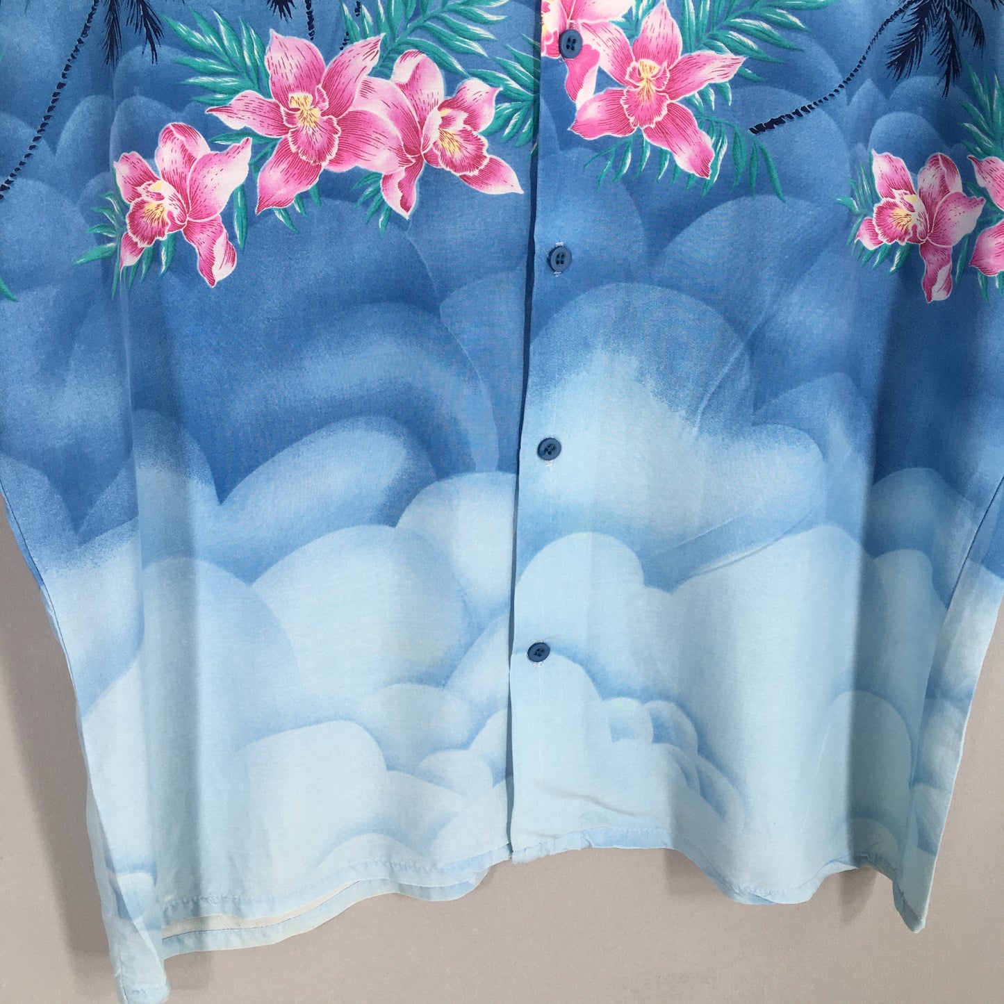 Hawaiian Aloha Coconut Tree Shirt Large