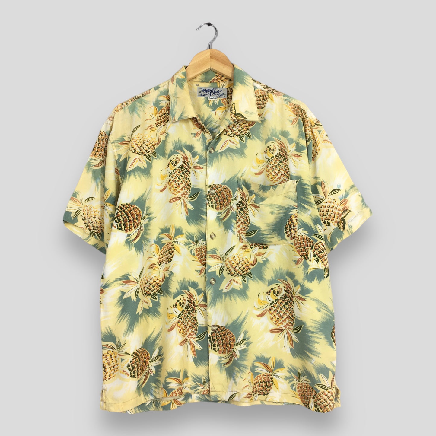 Hawaiian Pineapples Aloha Tropical &nbsp;Shirt Medium