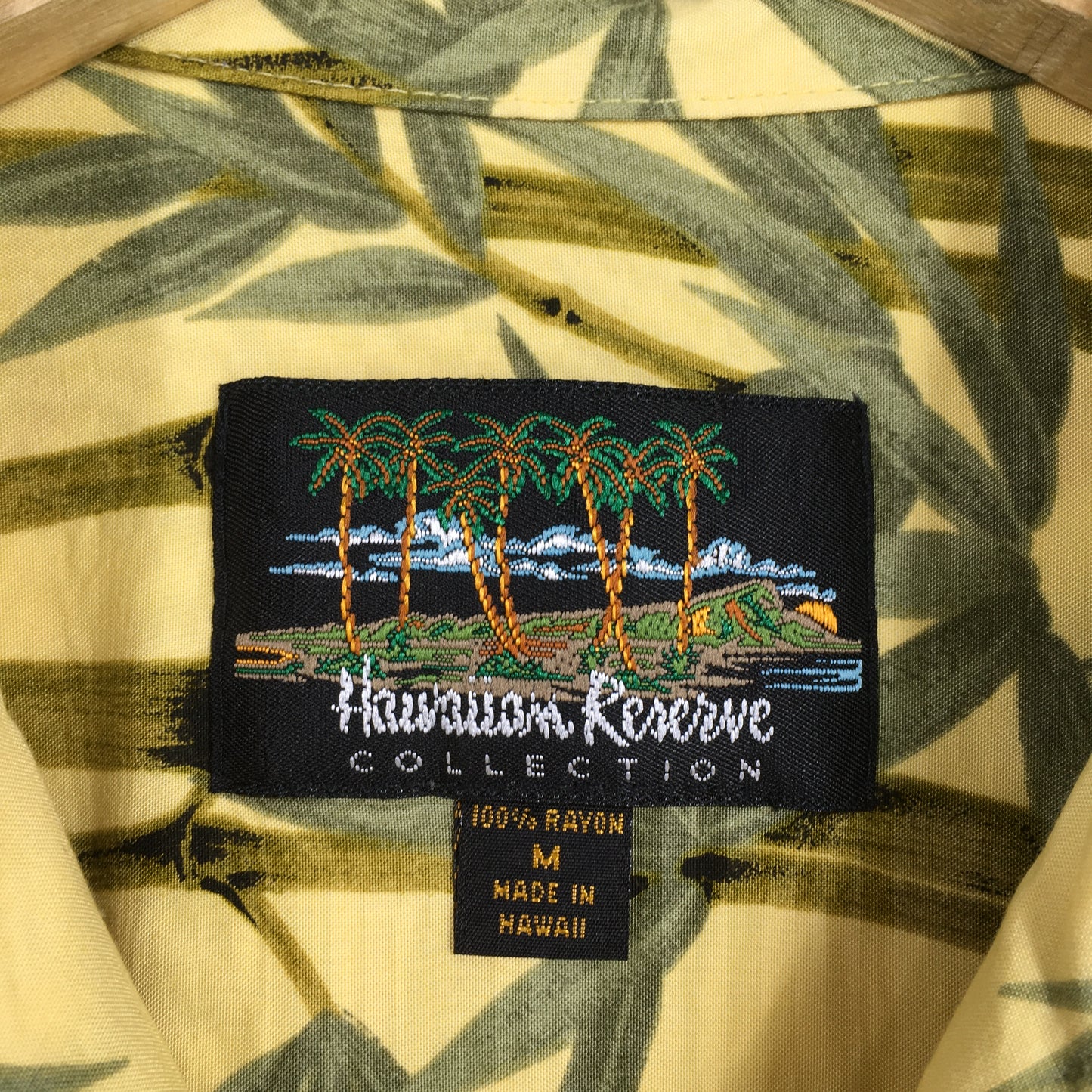 Dragon Bamboo Aloha Hawaii Rayon Shirt Medium