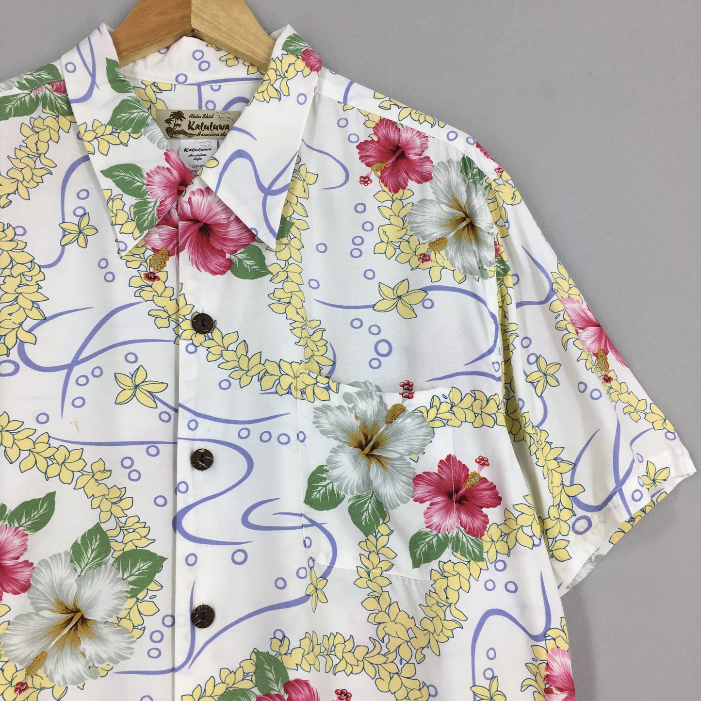 Vintage Kaluluwa Hawaii Aloha Floral Shirt Large