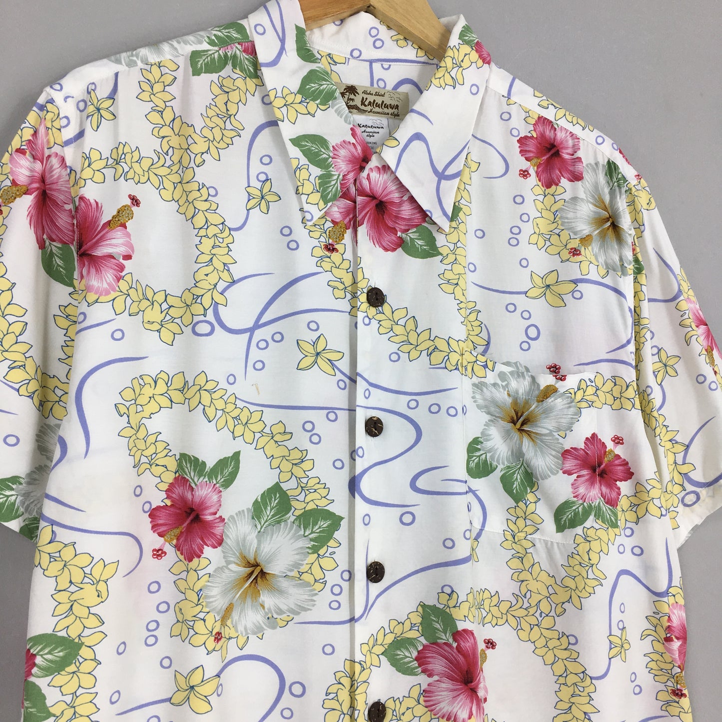 Vintage Kaluluwa Hawaii Aloha Floral Shirt Large