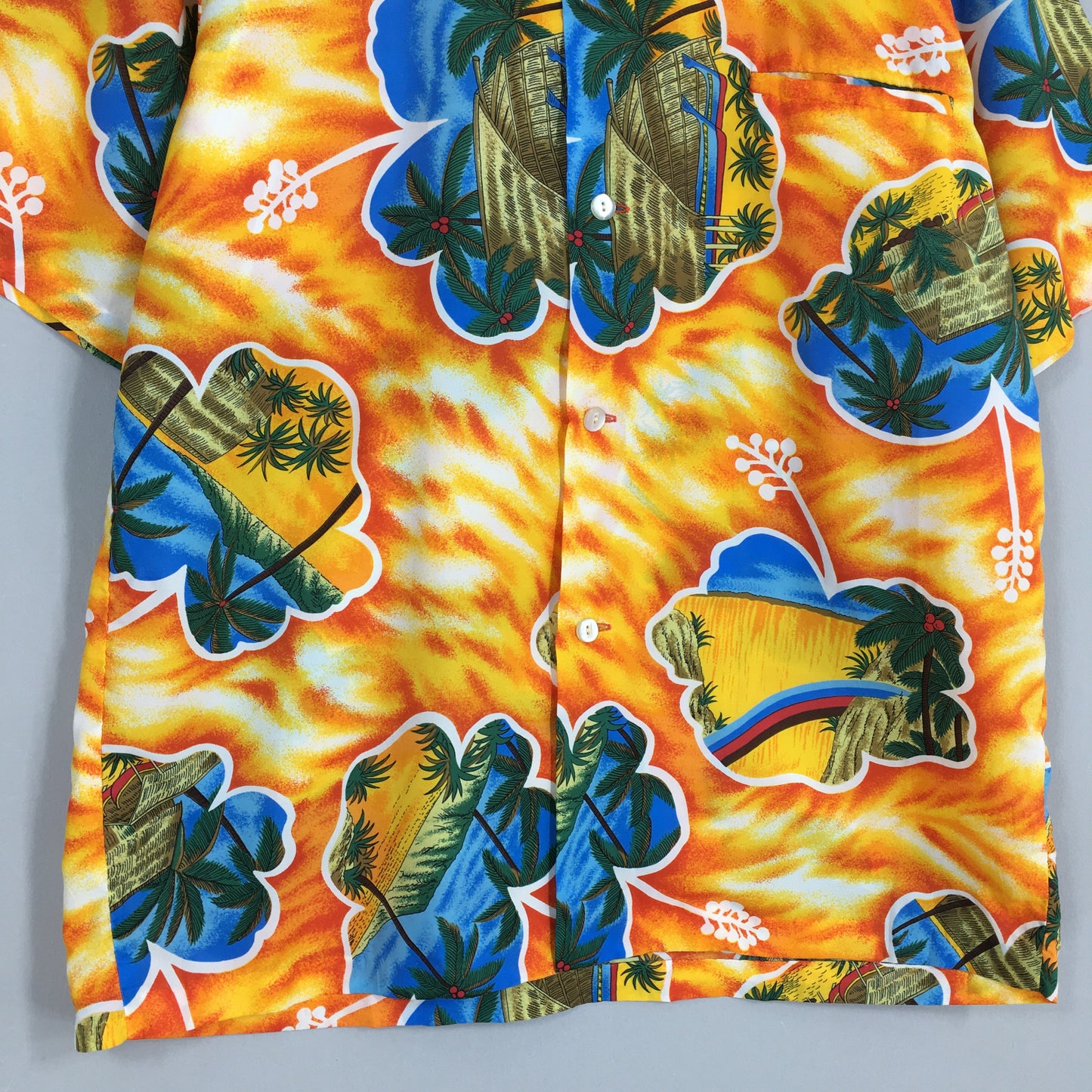 Vintage 80s Hawaiian Beach Aloha Shirts Medium