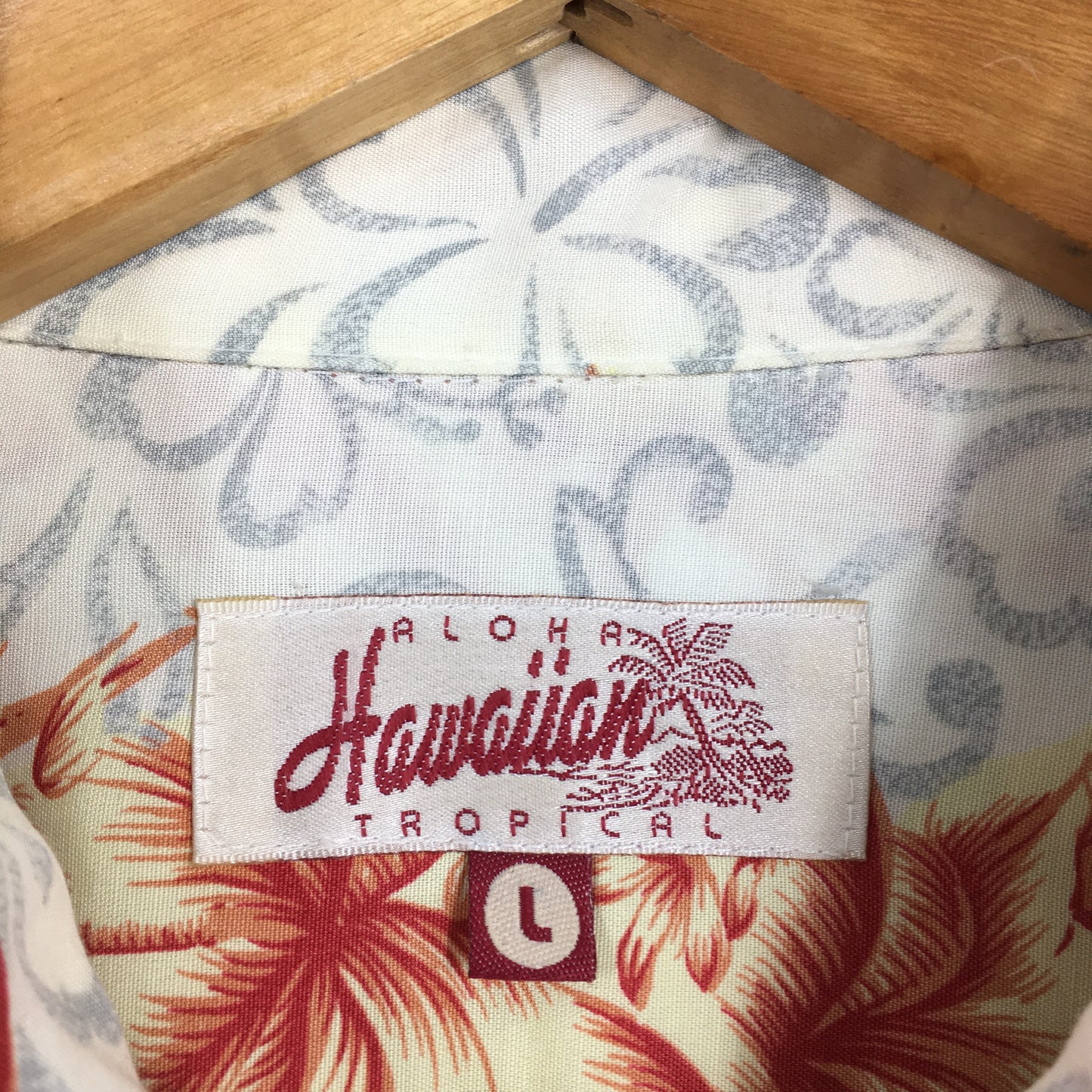 Vintage Hawaiian Hibiscus Flower Tropical Hawaii Shirt Large