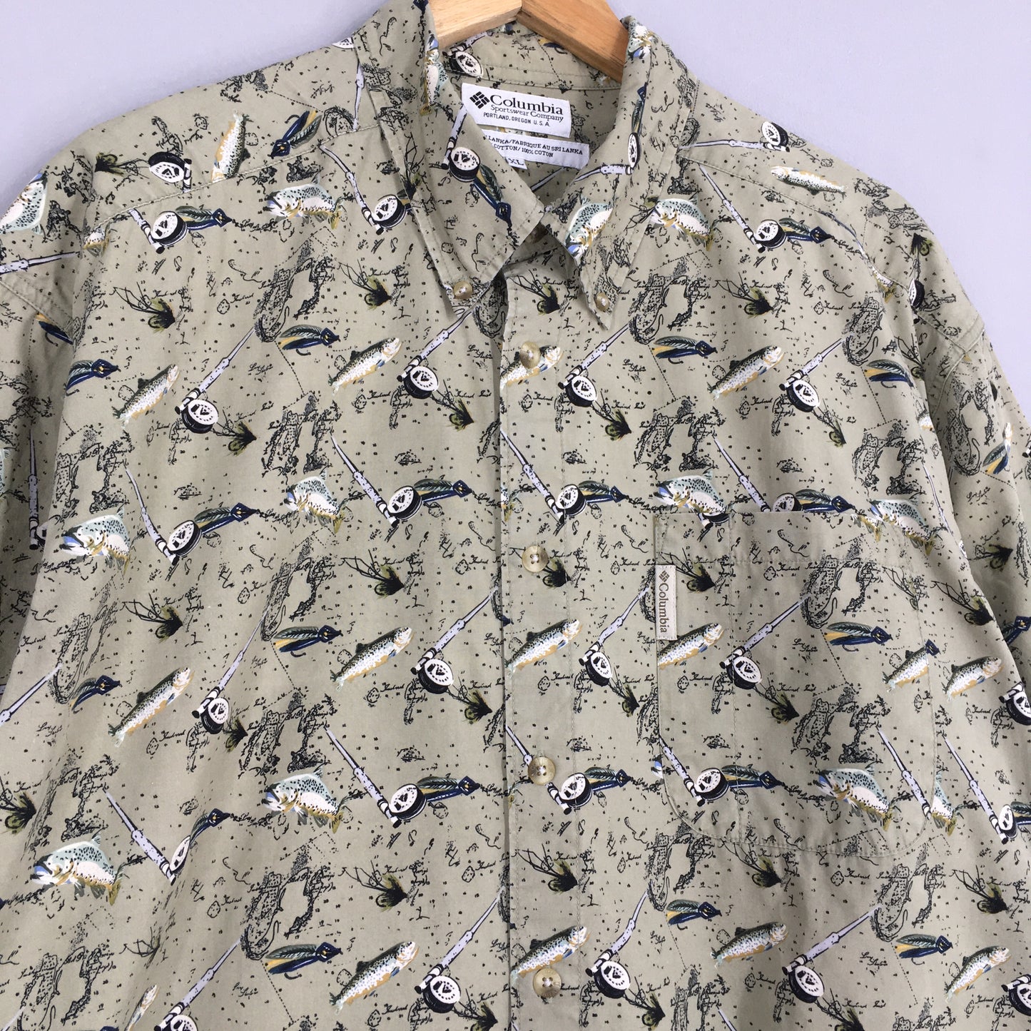 Vintage Columbia Hawaiian Shirt XLarge