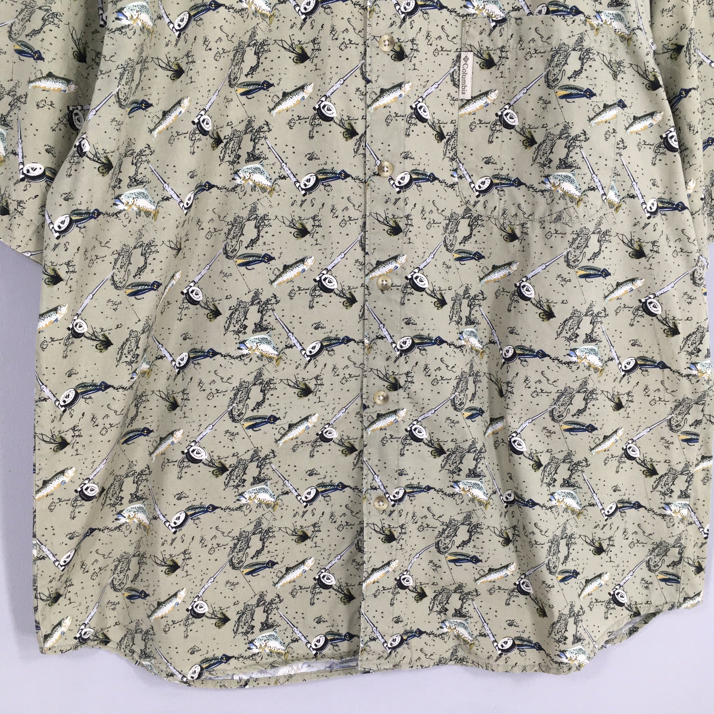 Vintage Columbia Hawaiian Shirt XLarge