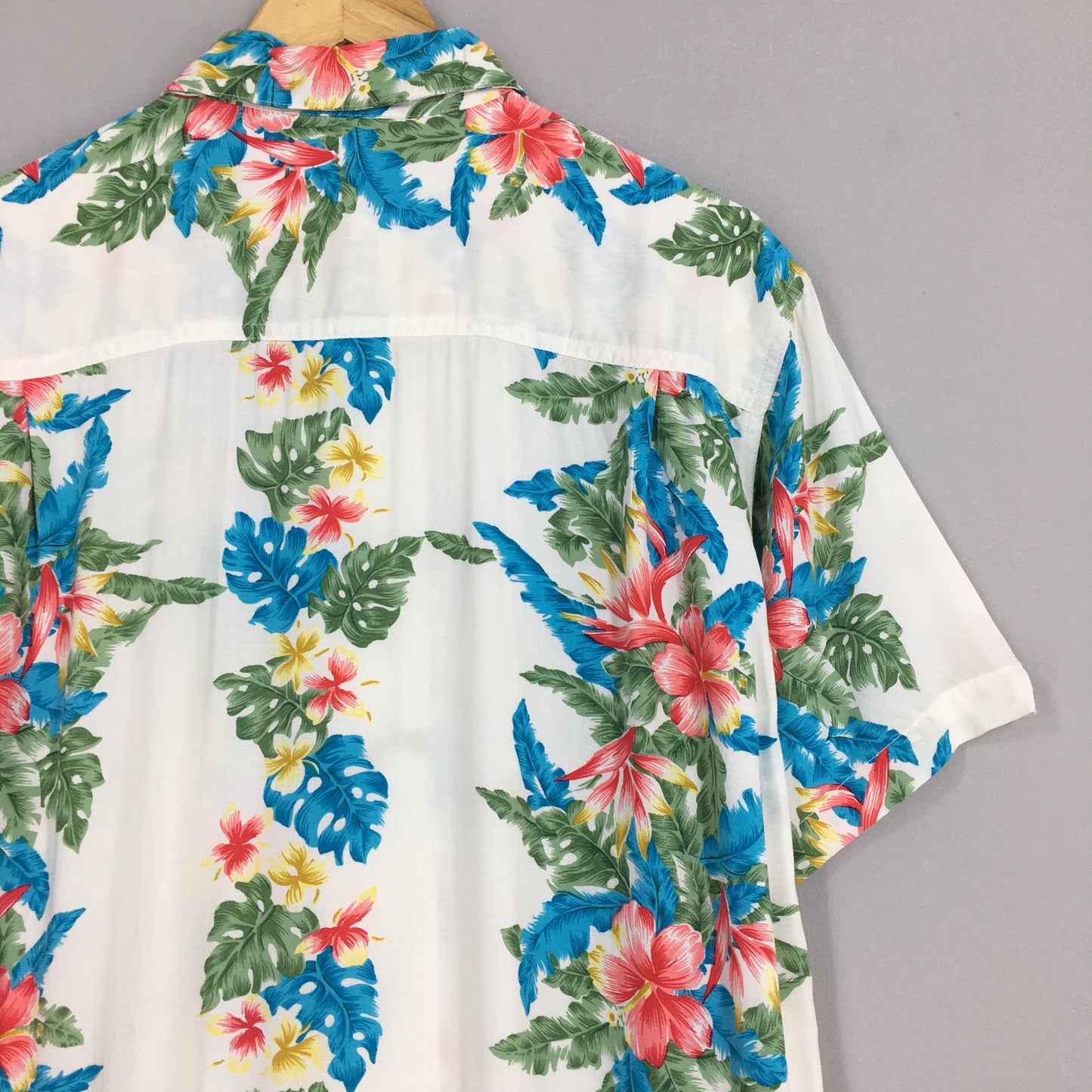 Vintage Hawaii Aloha Floral Hibiscus Shirt Large