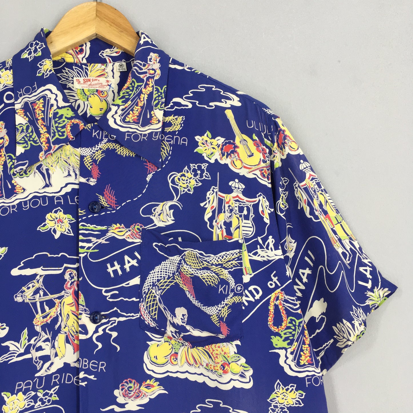 Vintage Sun Surf Land Of Aloha Japanese Rayon Shirt Medium