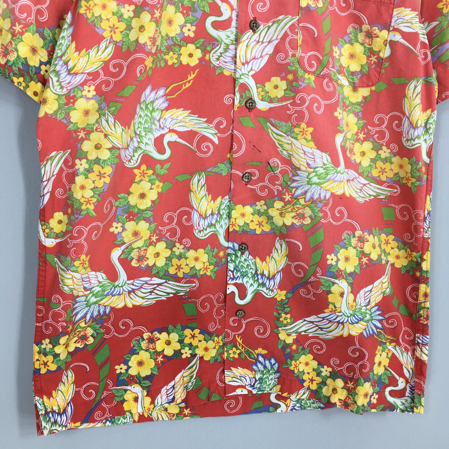 Vintage Polo Ralph Lauren Floral Hawaiian Shirt Small