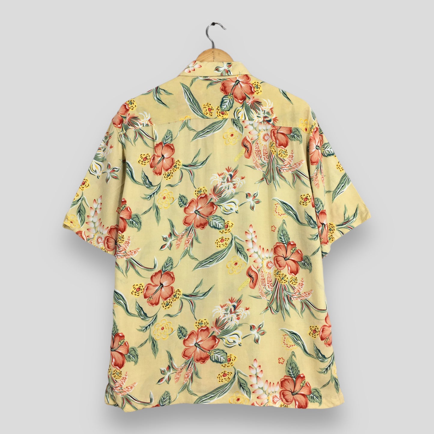 Vintage Hawaiian Hibiscus Flower Tropical Hawaii Shirt Medium