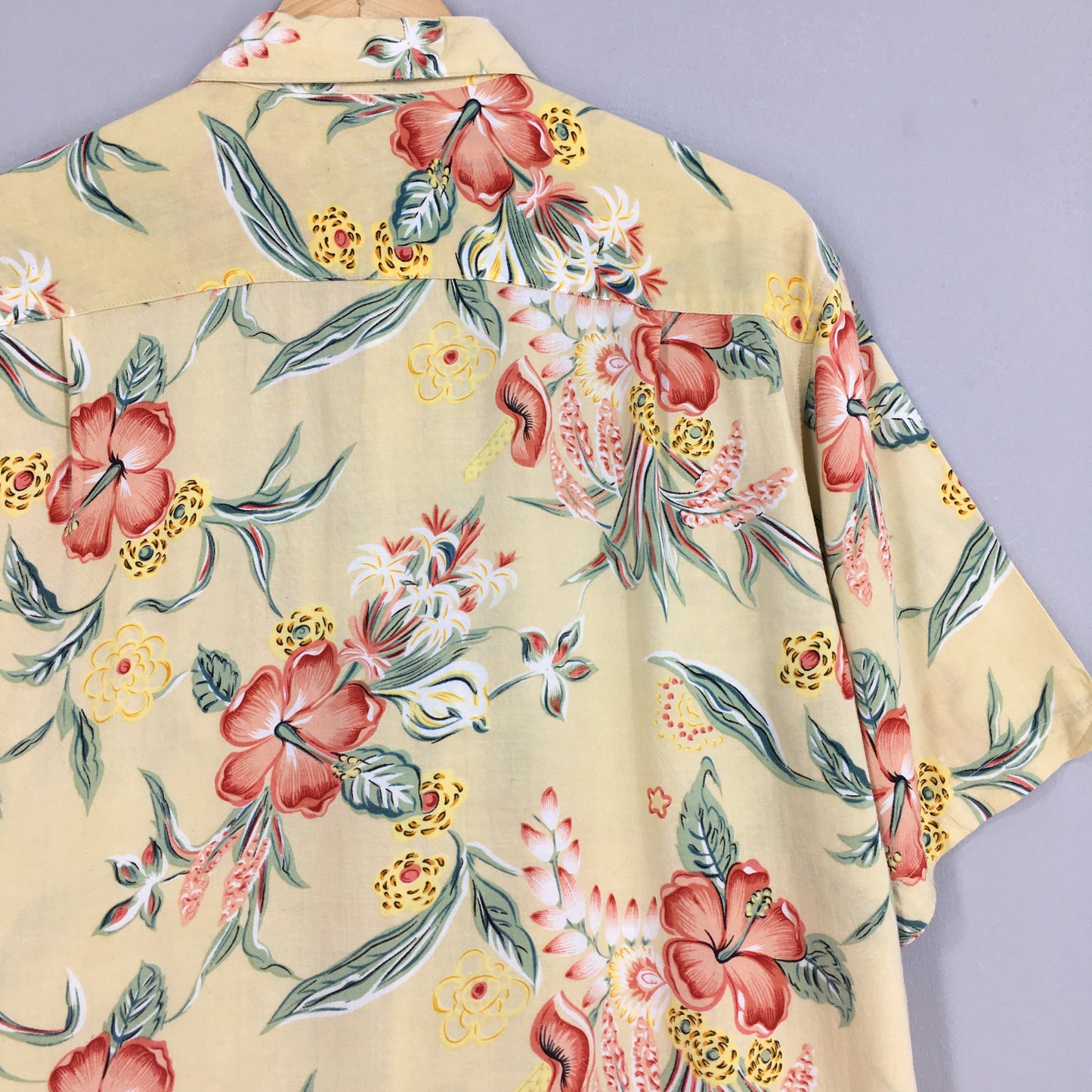 Vintage Hawaiian Hibiscus Flower Tropical Hawaii Shirt Medium