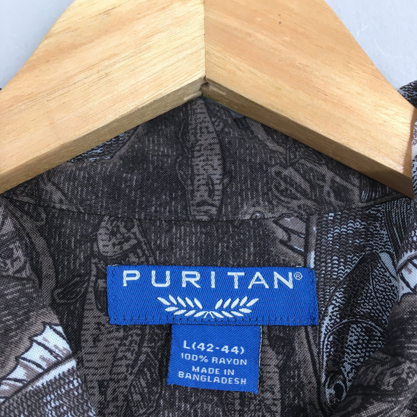 Vintage Puritan Fish Hawaiian Rayon Shirt Large