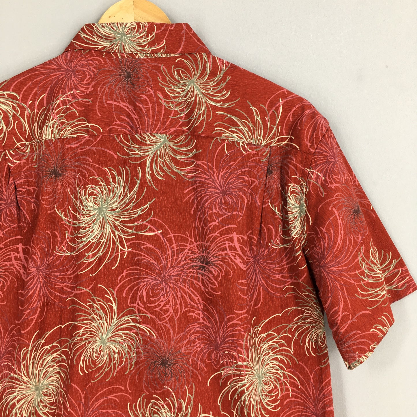 Vintage 90s Hawaii Aloha Floral Cotton Shirt Large