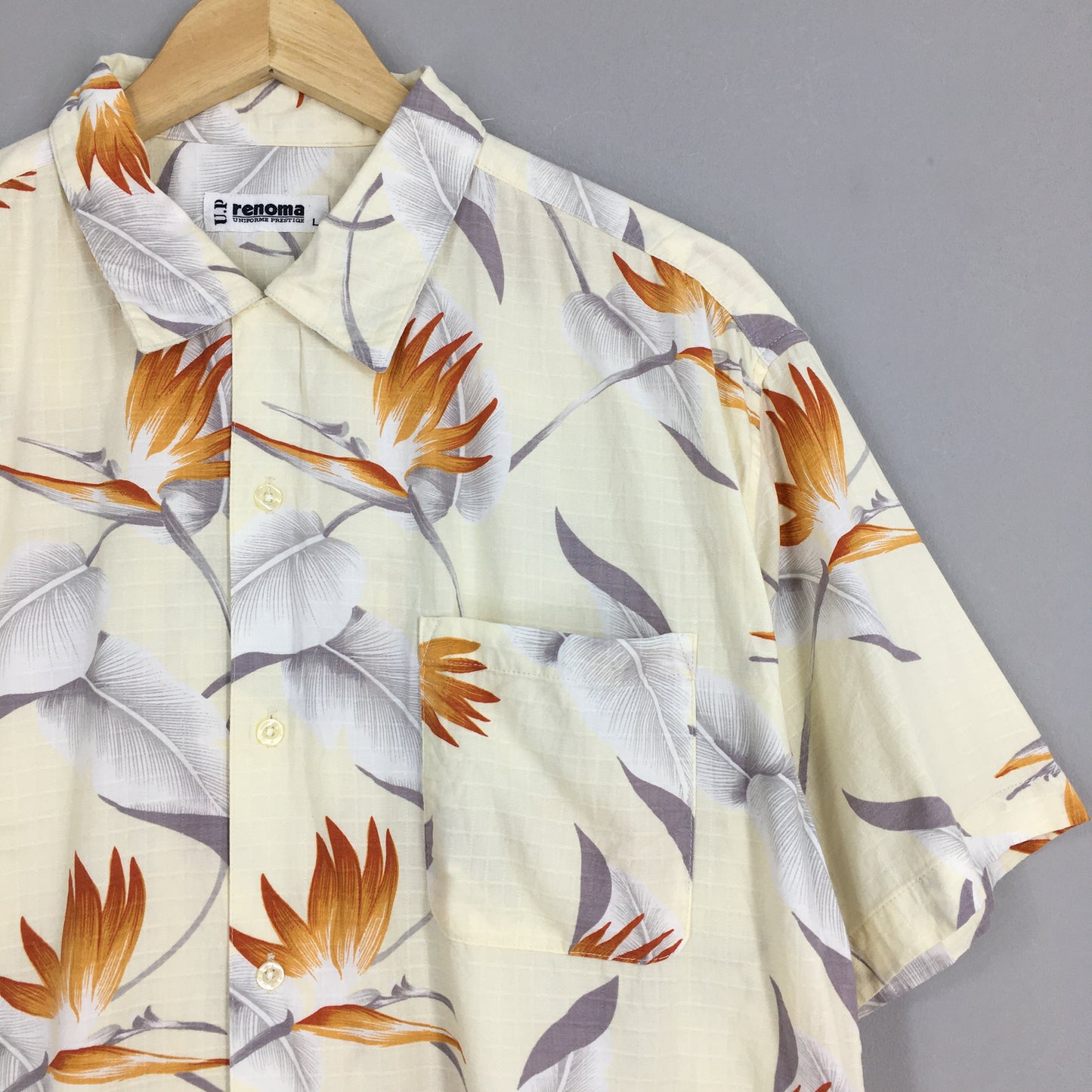 Vintage Renoma Hawaii Aloha Flower Shirt Large