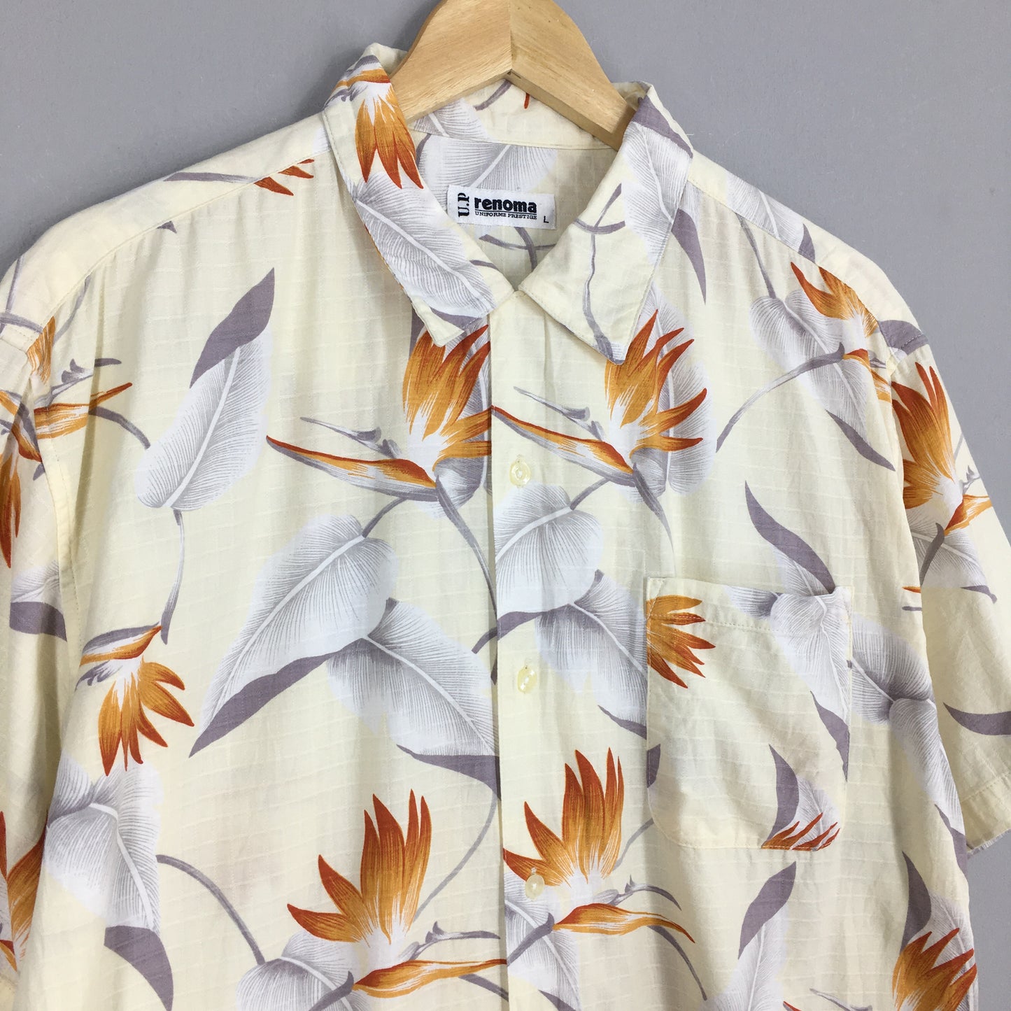 Vintage Renoma Hawaii Aloha Flower Shirt Large