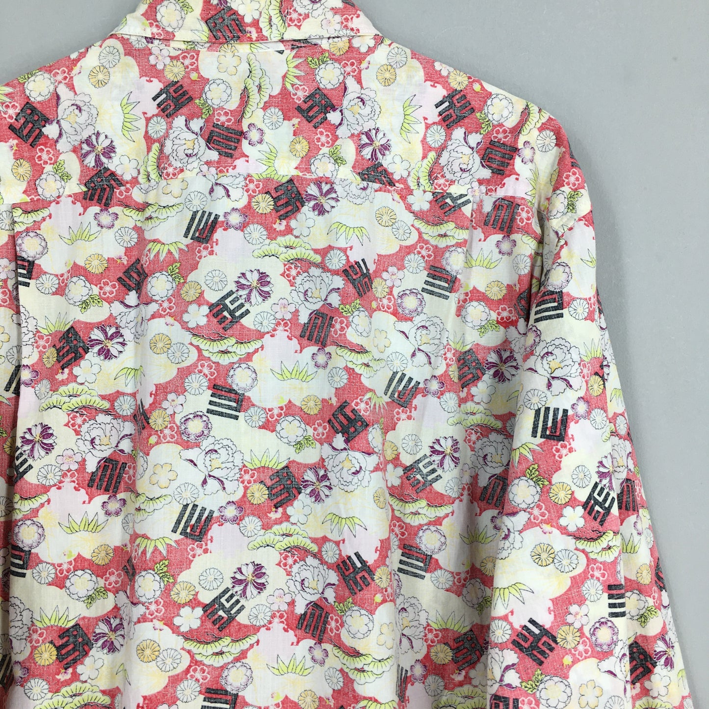 Hawaiian Floral Art Cotton Shirt XLarge Floral Hawaii