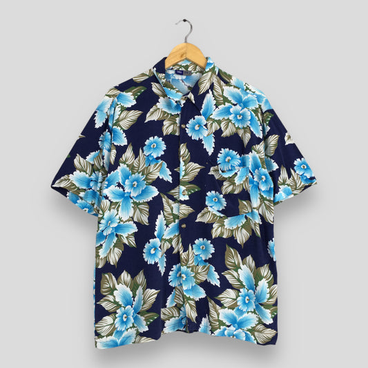 Aloha Wear Floral Rayon Shirt Medium