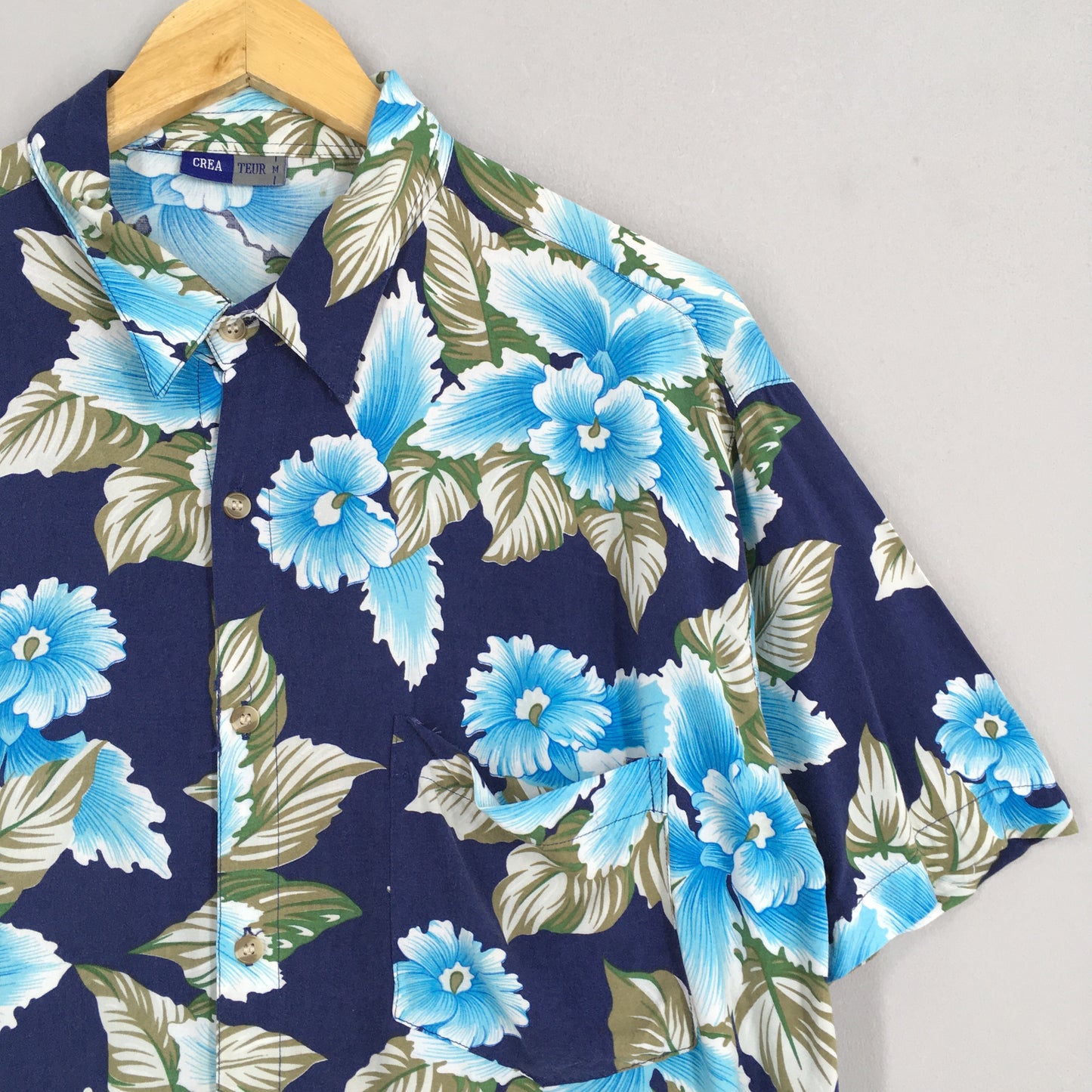 Aloha Wear Floral Rayon Shirt Medium