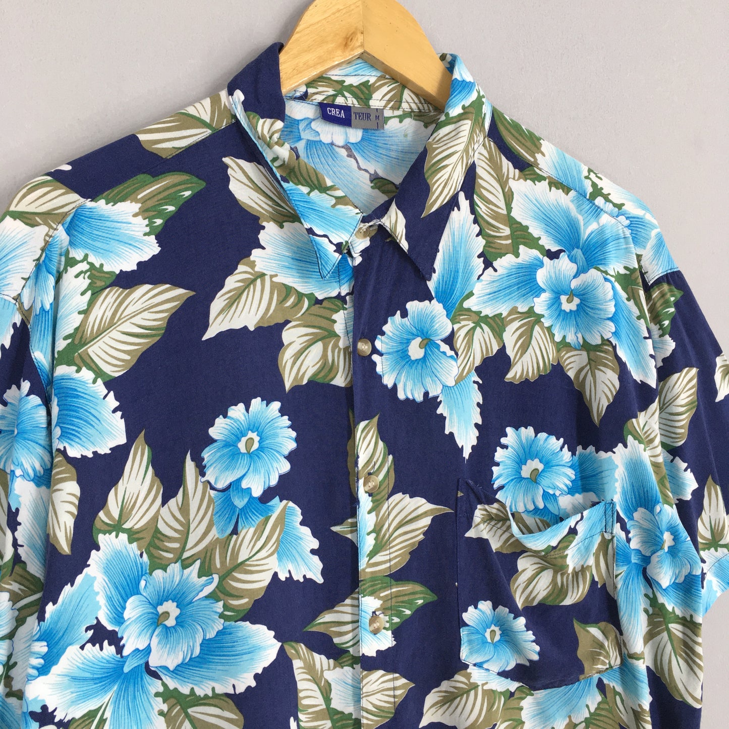 Aloha Wear Floral Rayon Shirt Medium