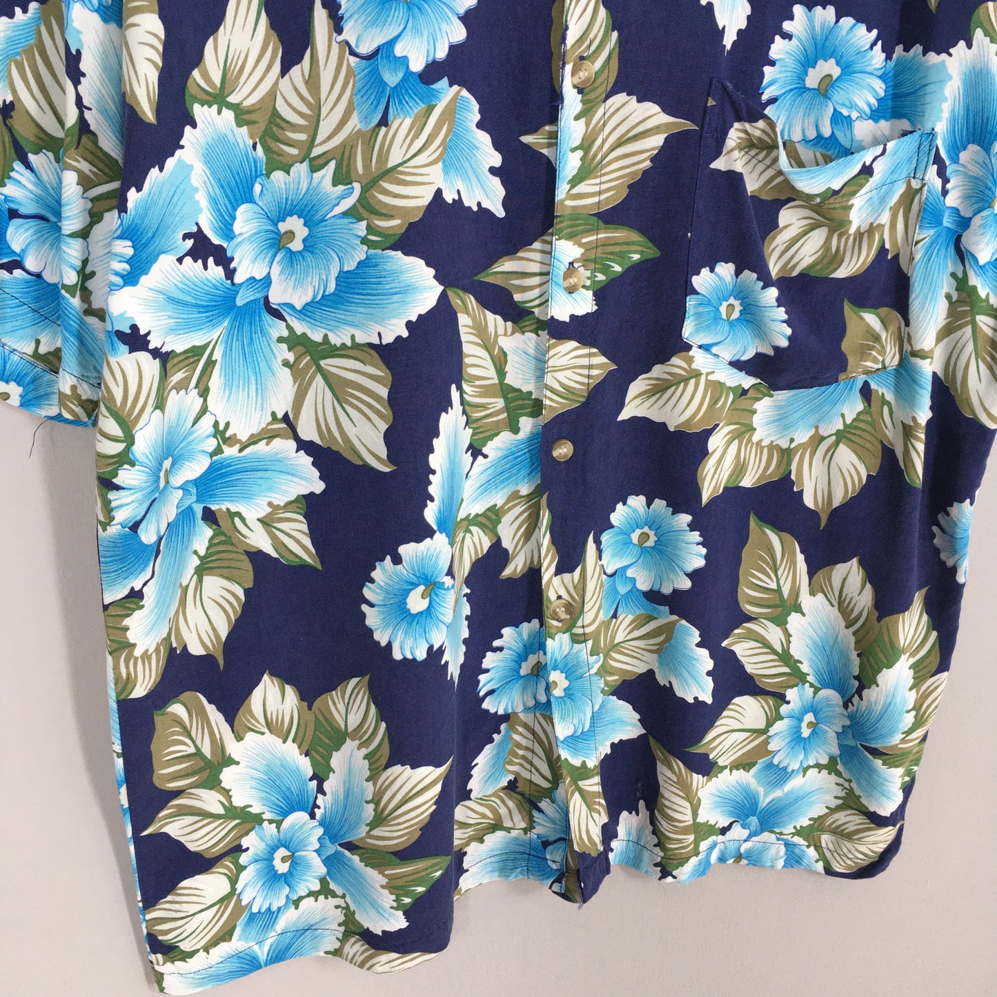 Aloha Wear Floral Rayon Shirt Medium