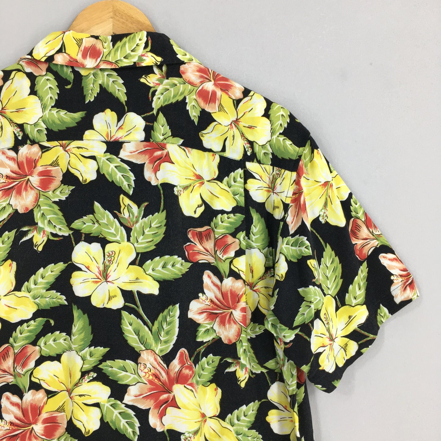 Tom Short Hawaiian Hibiscus Flower Tropical Hawaii Shirt