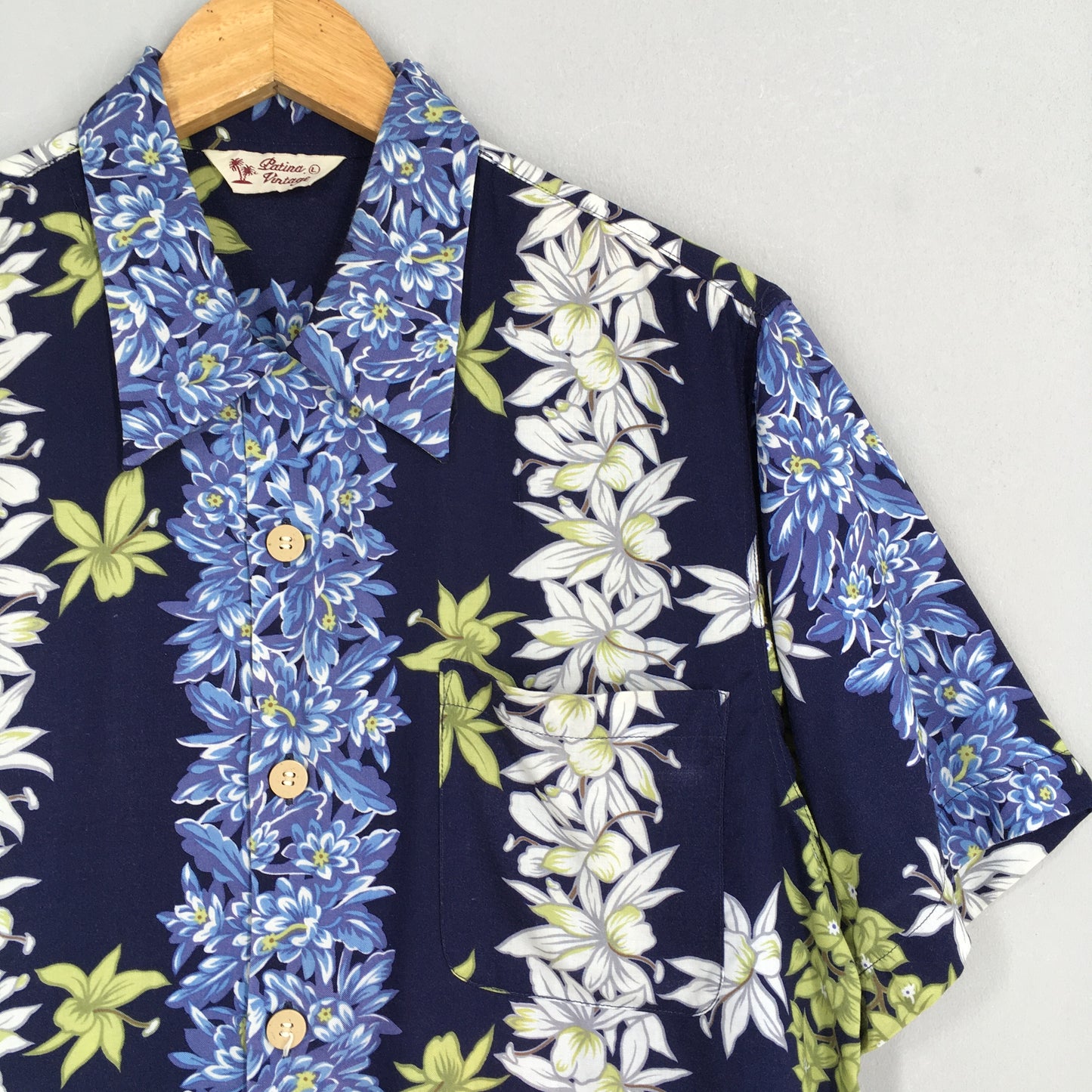 Patina Floral Hawaii Summer Wear Shirt Large