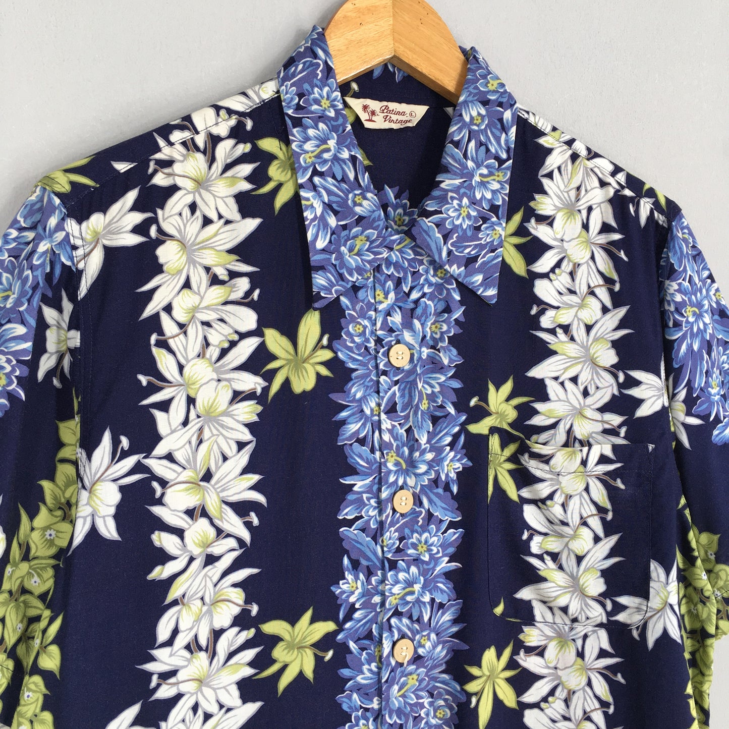 Patina Floral Hawaii Summer Wear Shirt Large