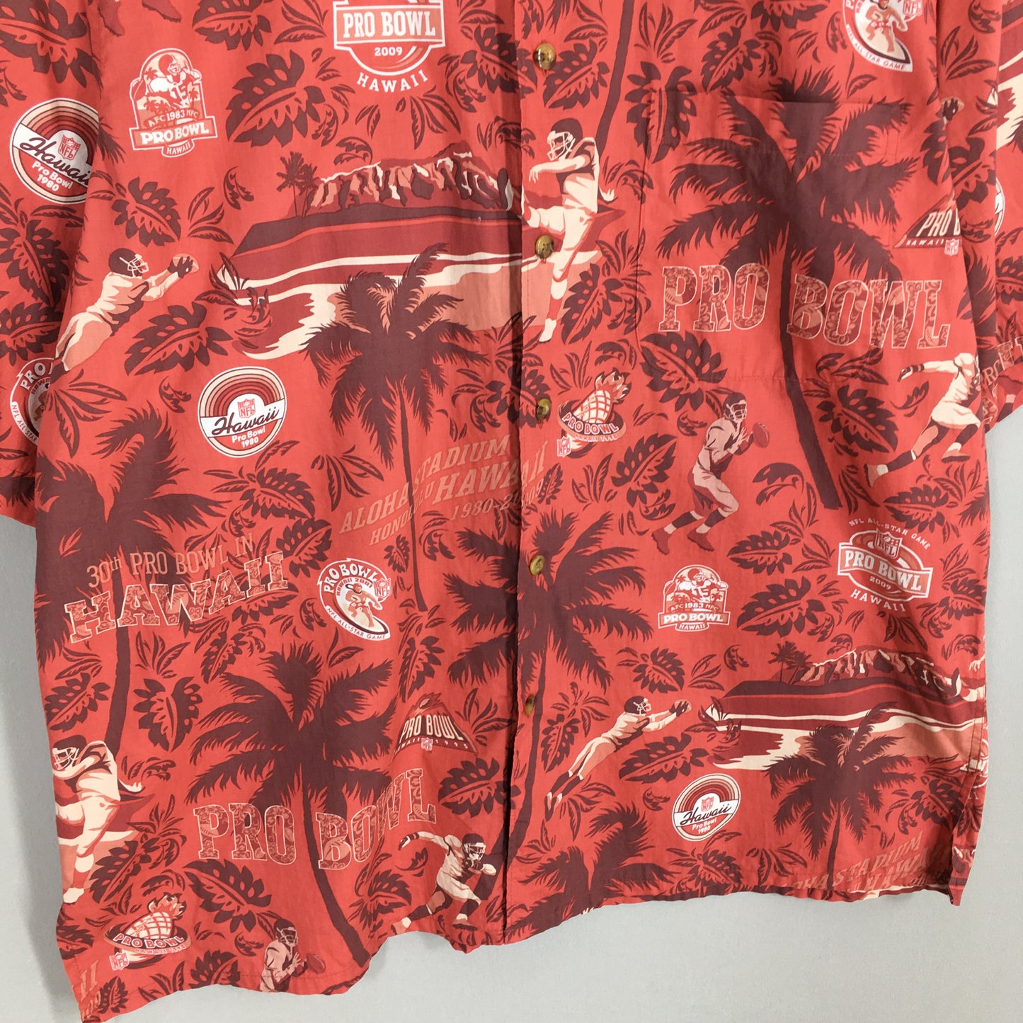 Reyn Spooner NFL Pro Bowl Hawaii Aloha Shirt Large