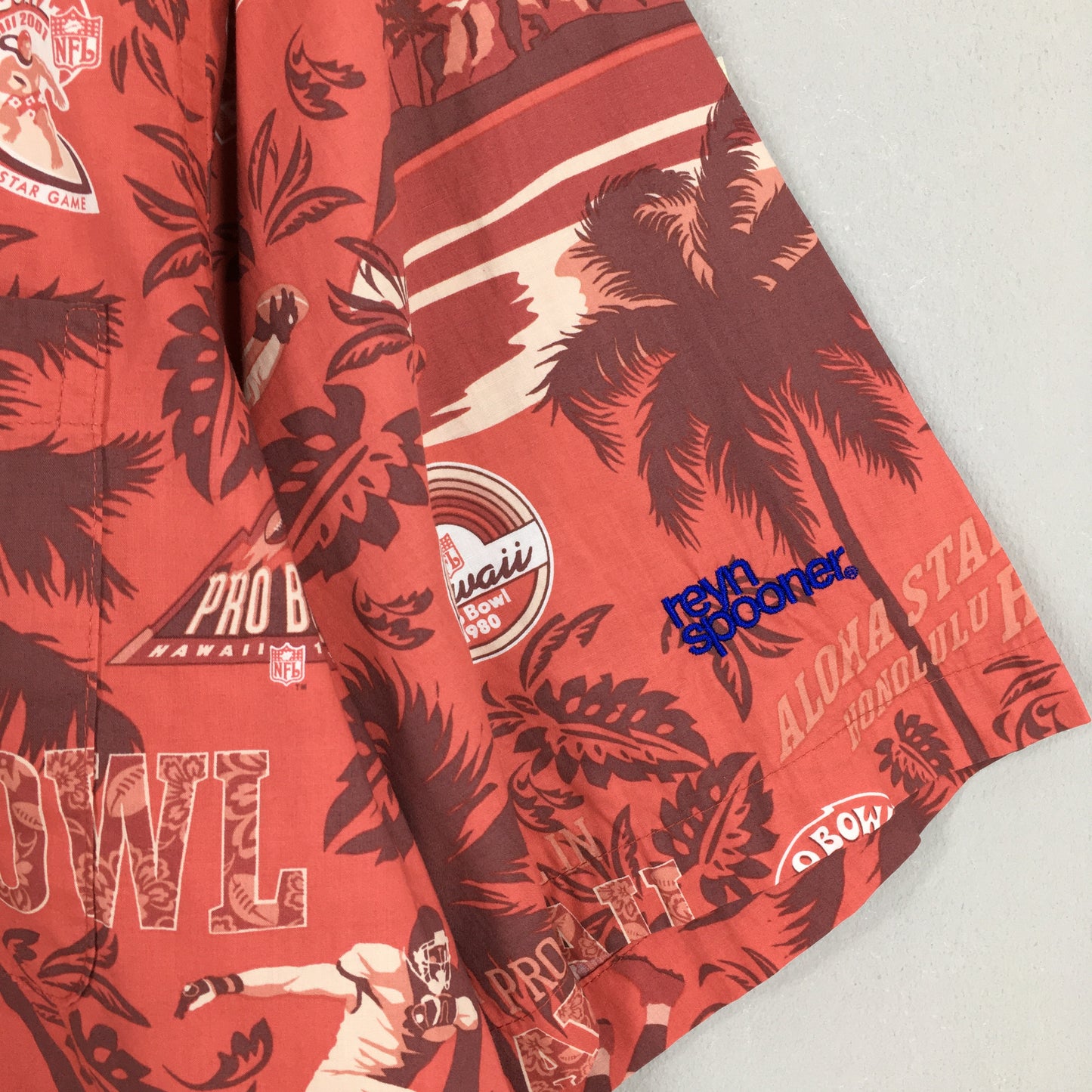 Reyn Spooner NFL Pro Bowl Hawaii Aloha Shirt Large