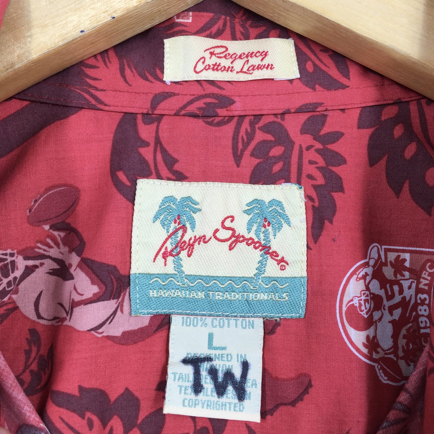 Reyn Spooner NFL Pro Bowl Hawaii Aloha Shirt Large