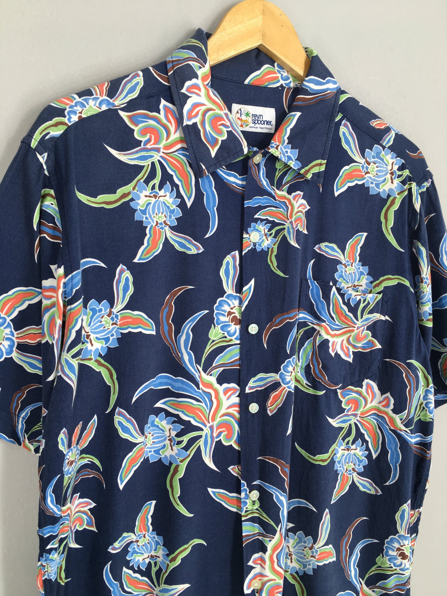Reyn Spooner Hawaiian Traditionals Tropical Shirt Large