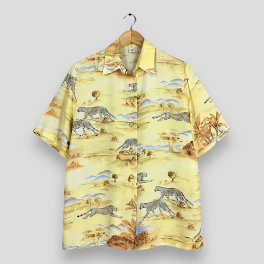 Cheetah Leopard Animal Aloha Hawaii Shirt