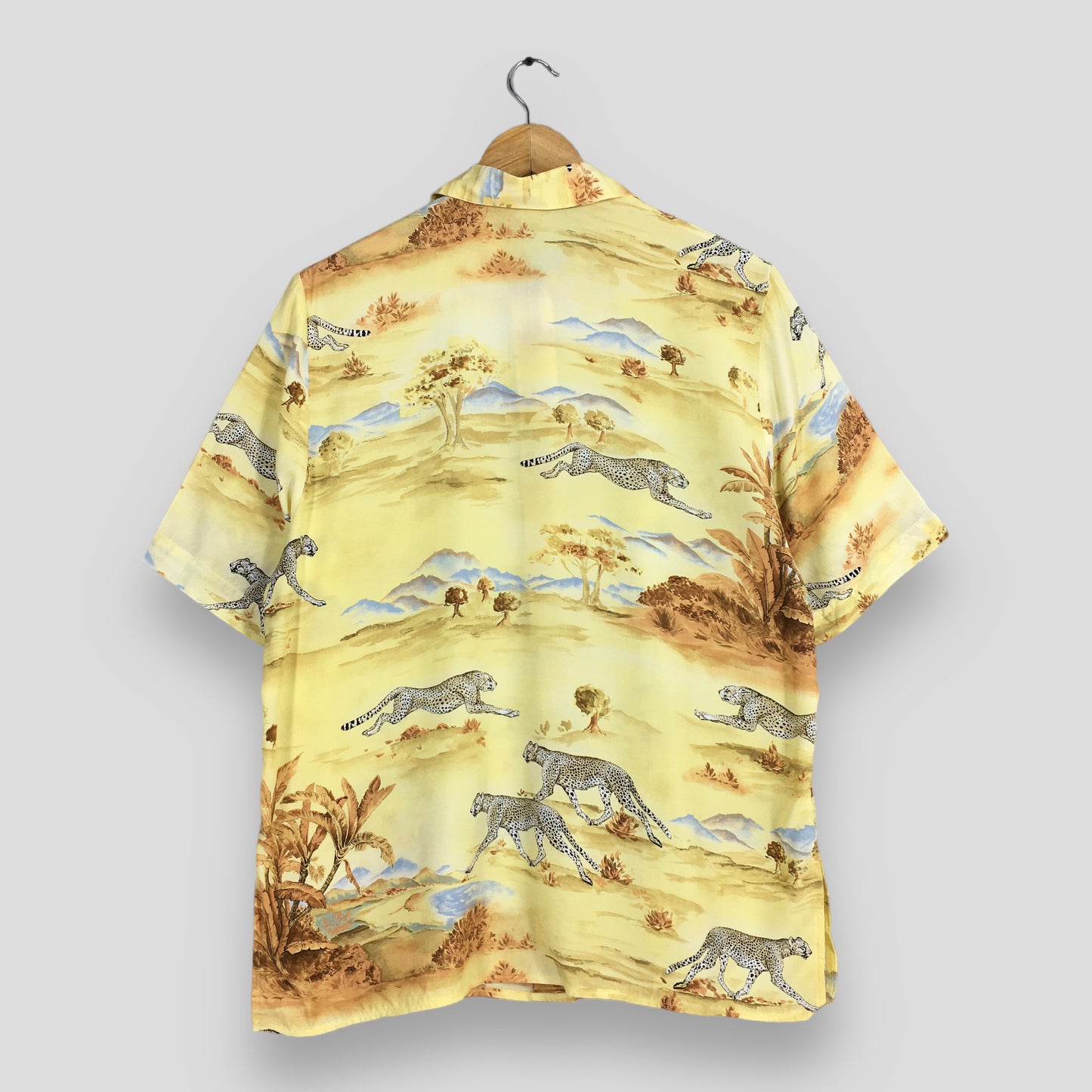 Cheetah Leopard Animal Aloha Hawaii Shirt