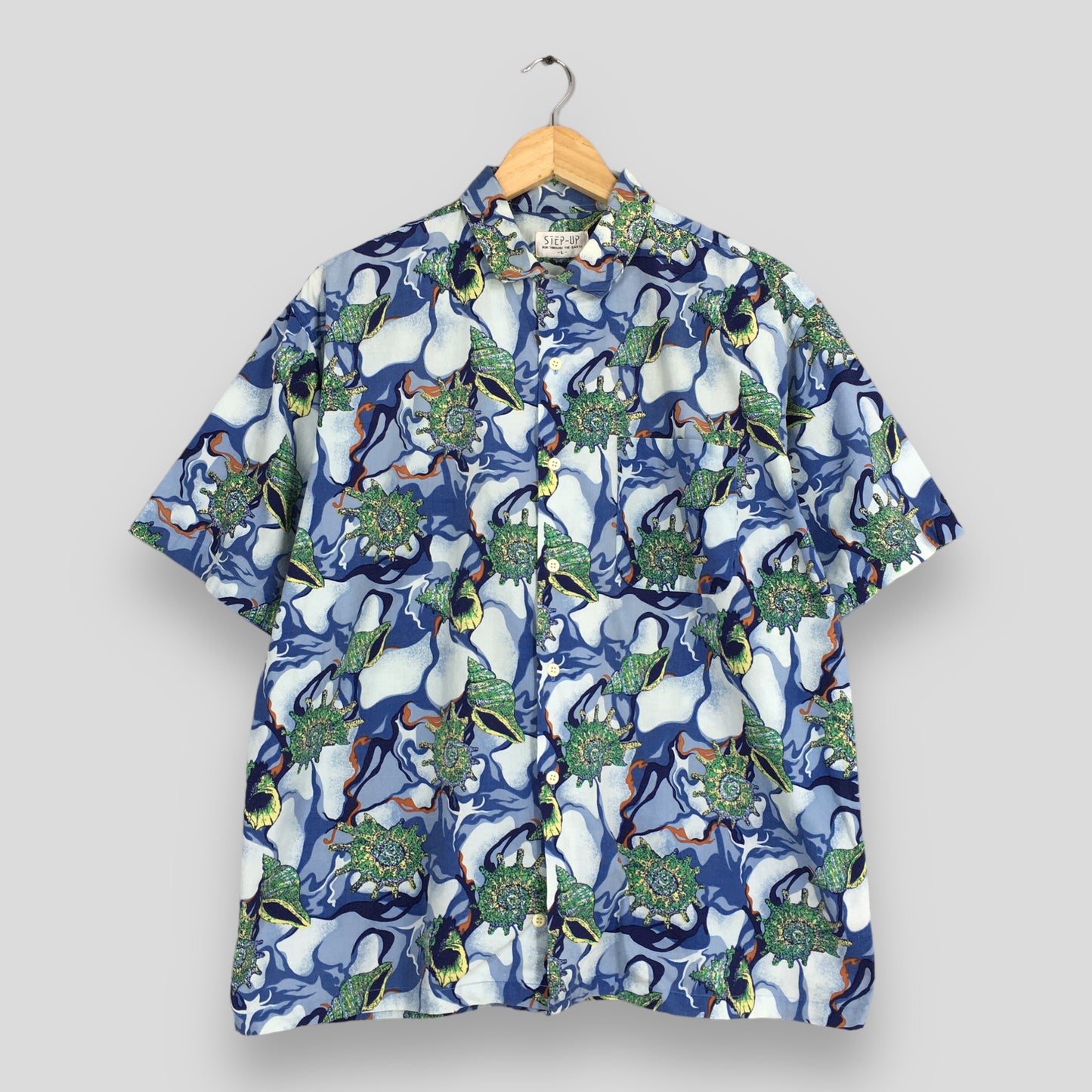 Hawaii Aloha Snail Sea Life Cotton Shirt