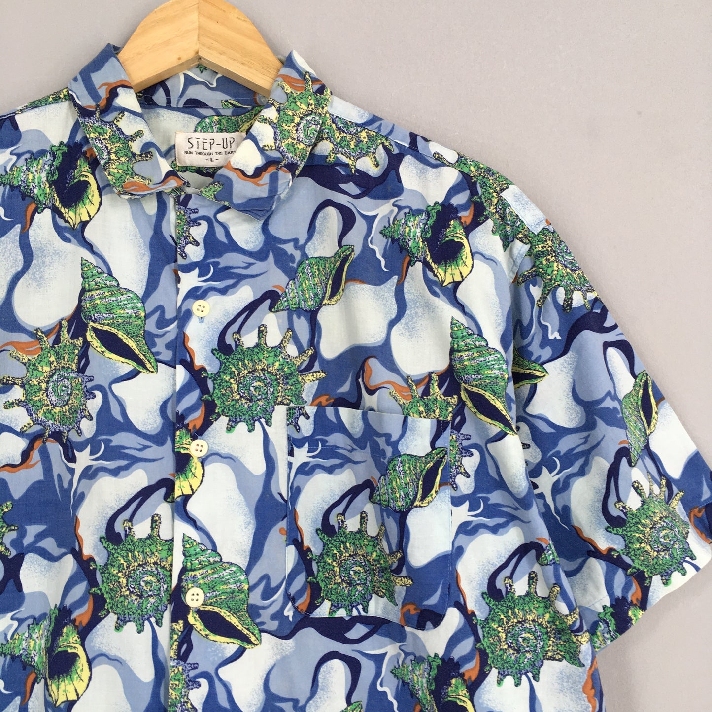 Hawaii Aloha Snail Sea Life Cotton Shirt