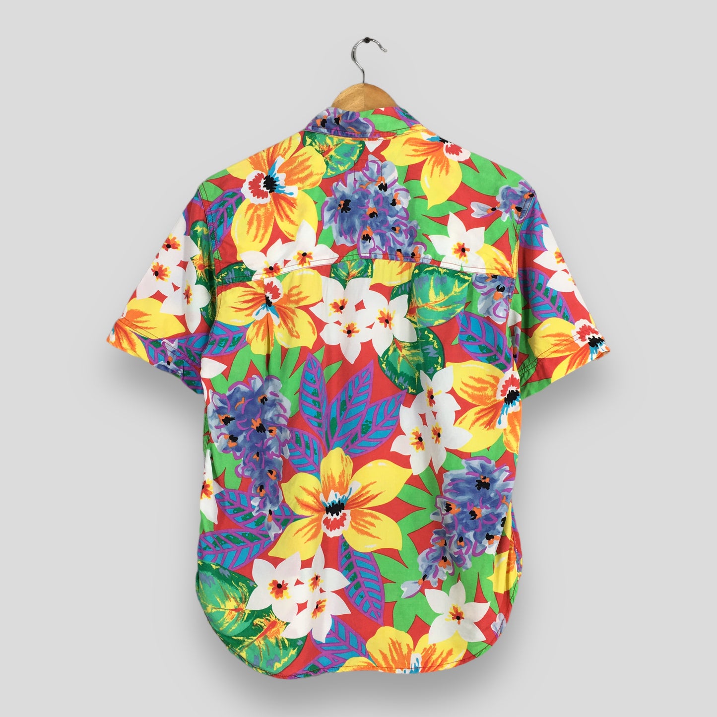 Lizwear Floral Hawaiian Island Beach Shirt Small