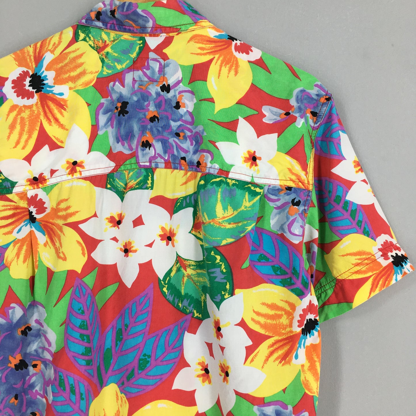 Lizwear Floral Hawaiian Island Beach Shirt Small