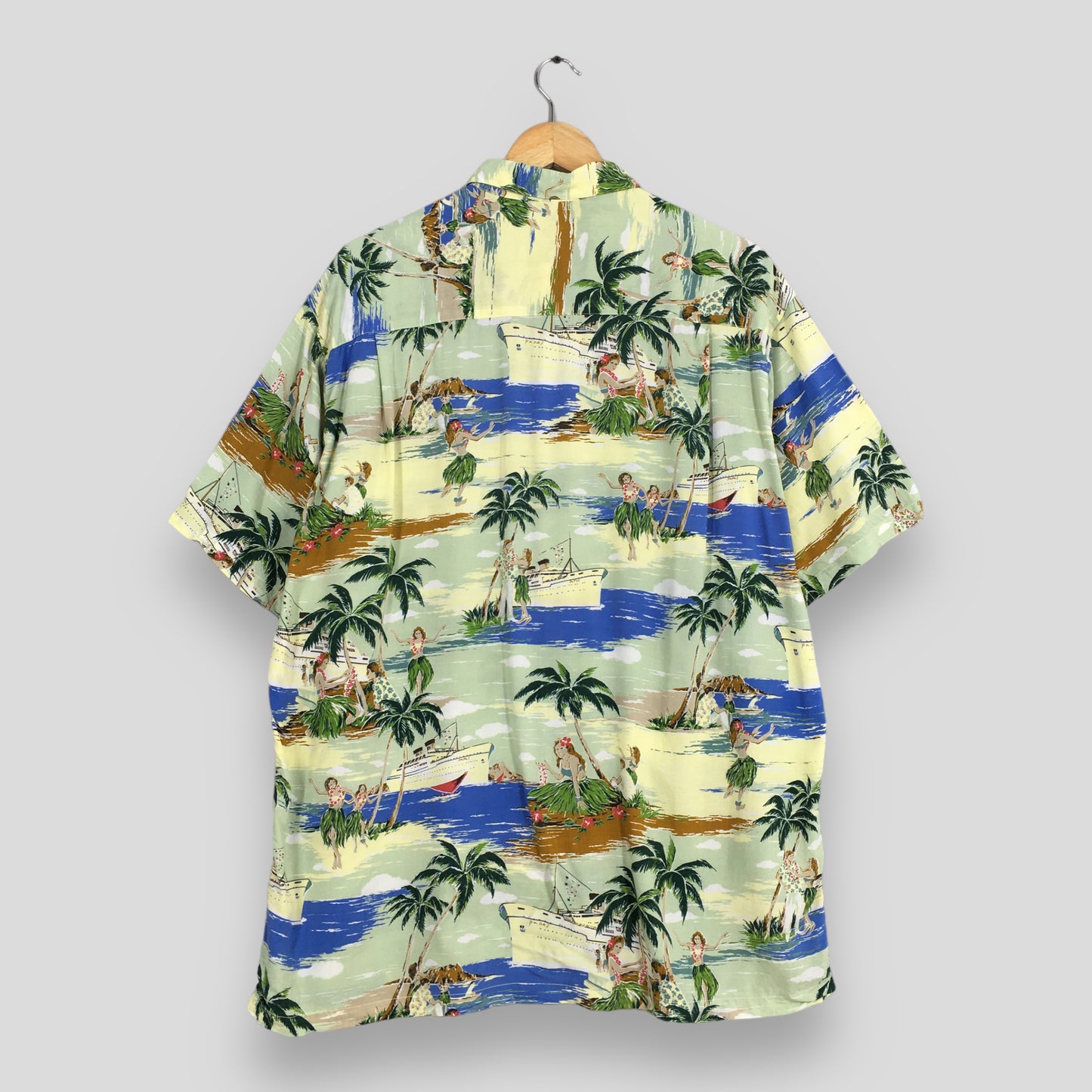 Hawaiian Papas Big Ship Tropical Shirt Large