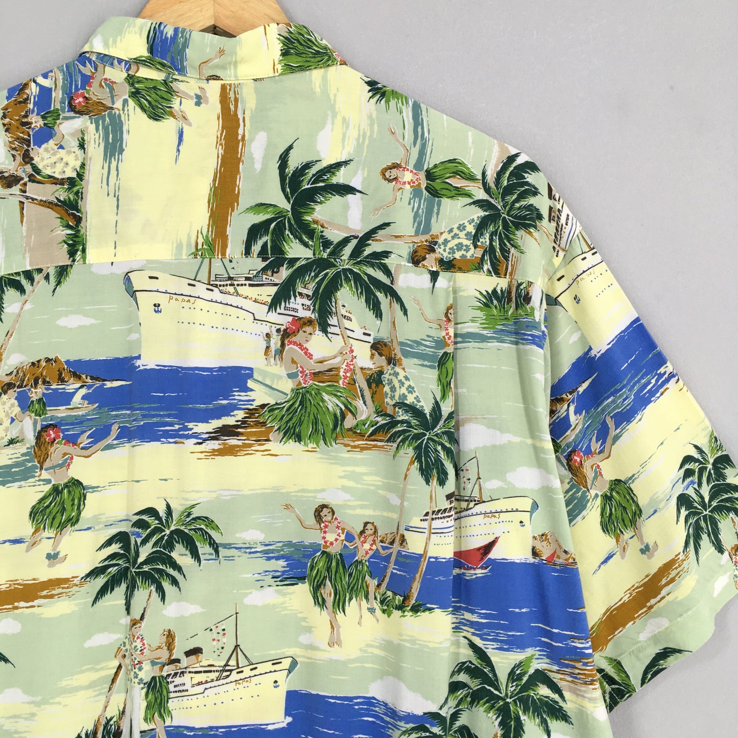 Hawaiian Papas Big Ship Tropical Shirt Large