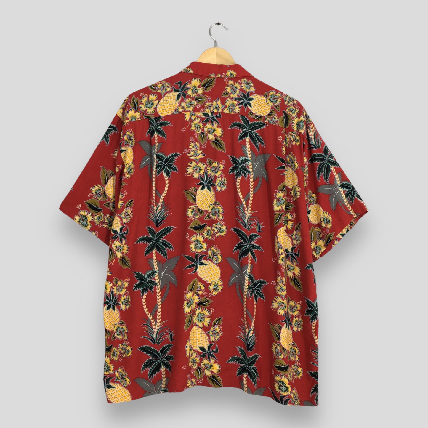 Hawaiian Pineapples Aloha Tropical Shirt Large