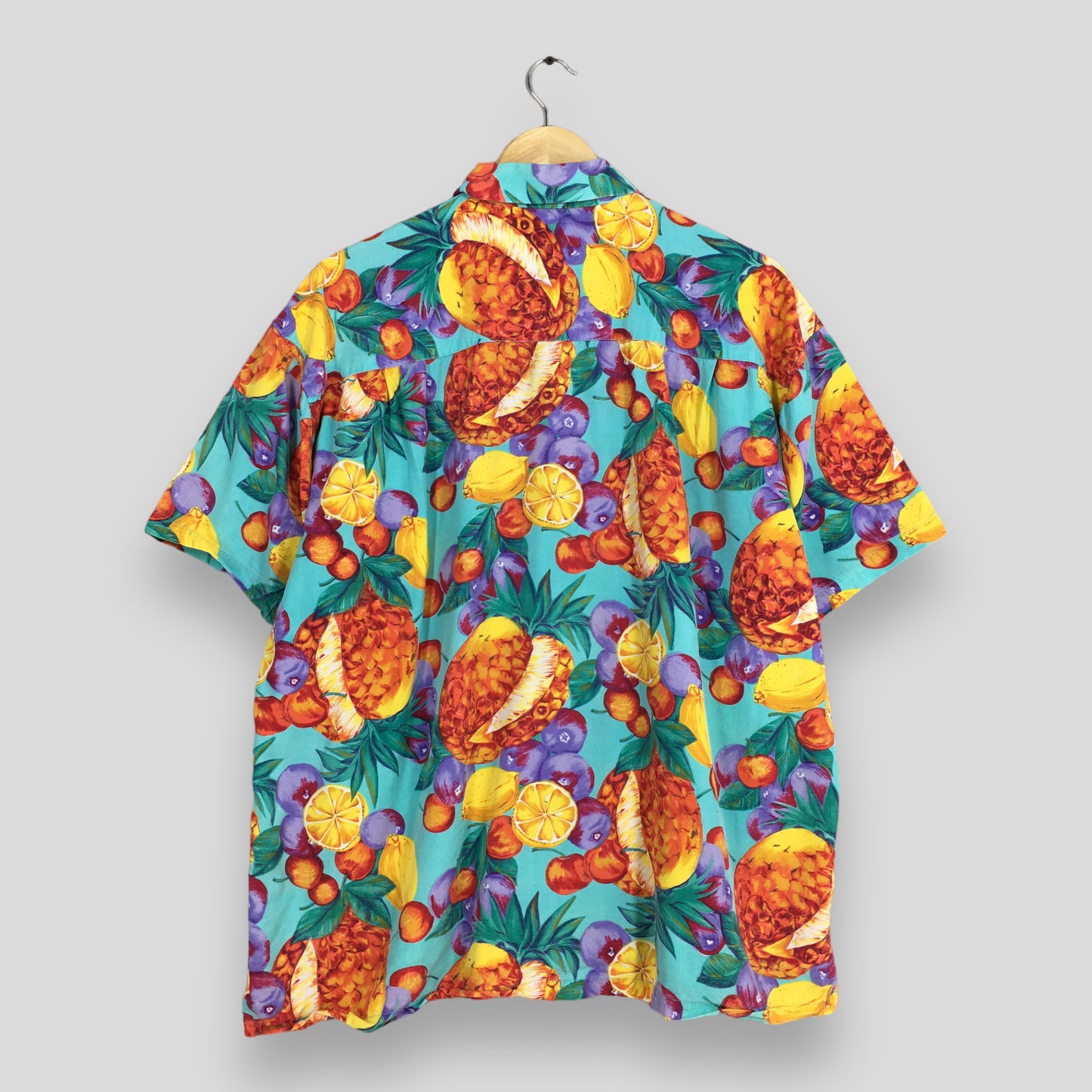 Fruit Flower Pop Art Overprint &nbsp;Shirt XLarge