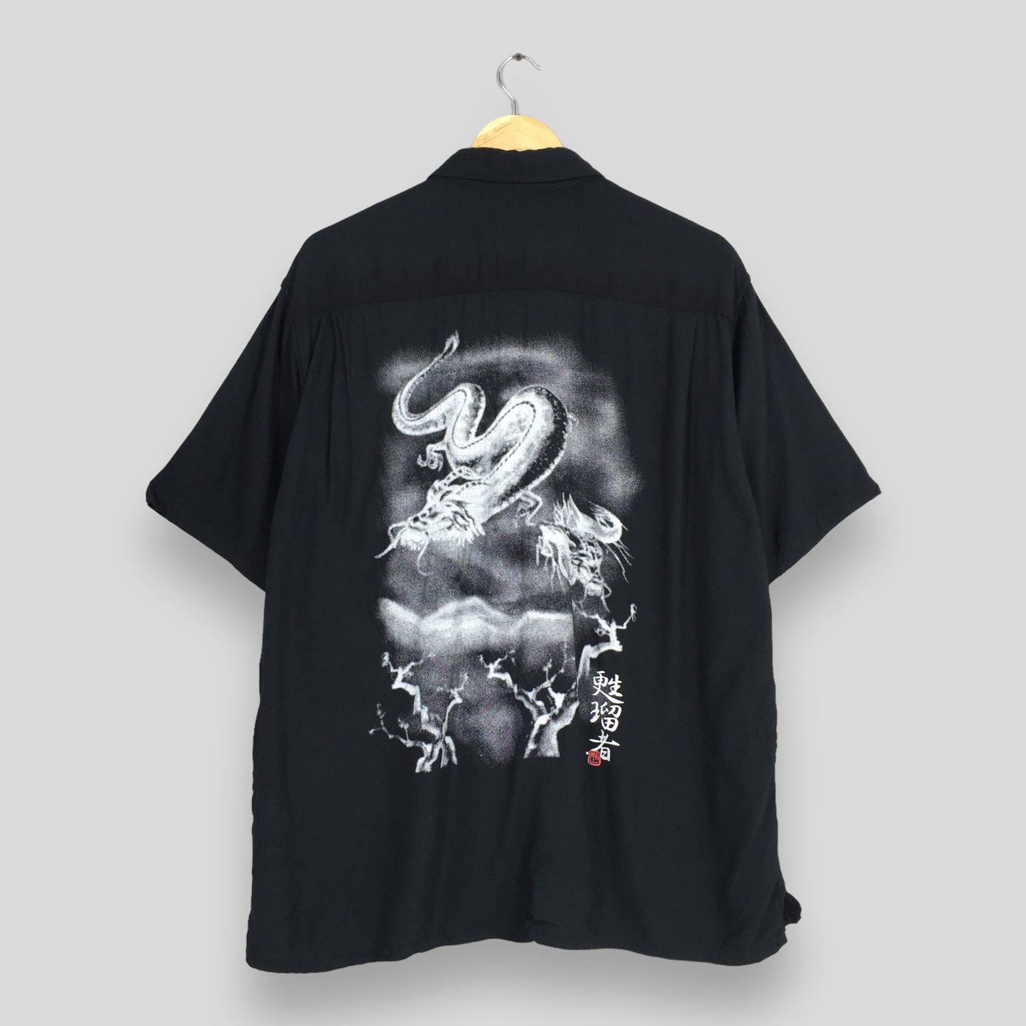 Soljah Raijin Devil Japan Sukajan Dragon Shirt Medium